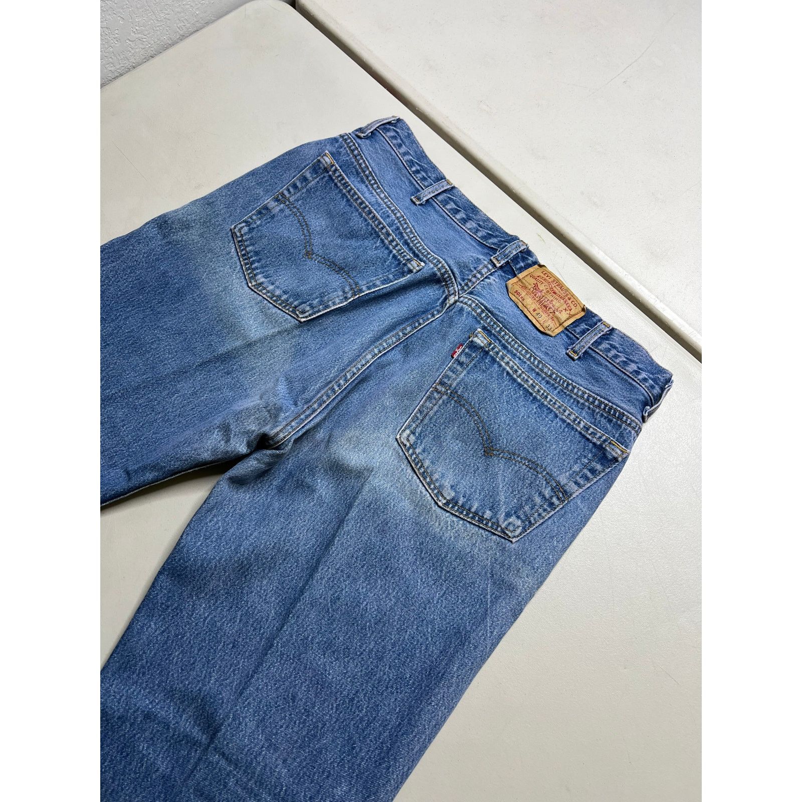 Levi's Vintage Levi’s 501xx Denim Jeans Button USA 40x33 dark Wash Size US 40 / EU 56 - 10 Thumbnail