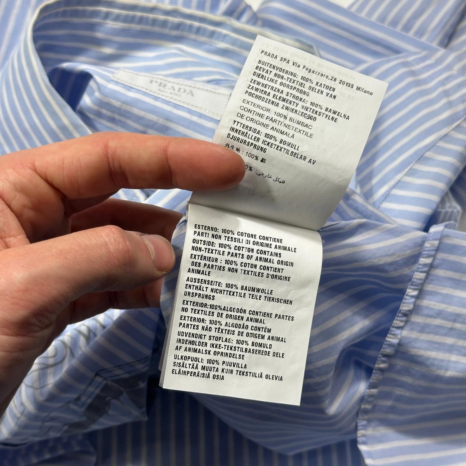 Prada Prada SS18 James Jean Comic Print Striped Shirt - S/M Size US S / EU 44-46 / 1 - 7 Thumbnail