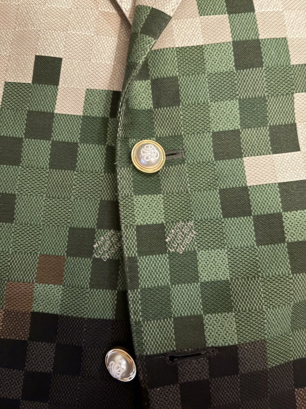 Louis Vuitton Louis Vuitton Damoflage Tailored Suit Size 38R - 6 Thumbnail