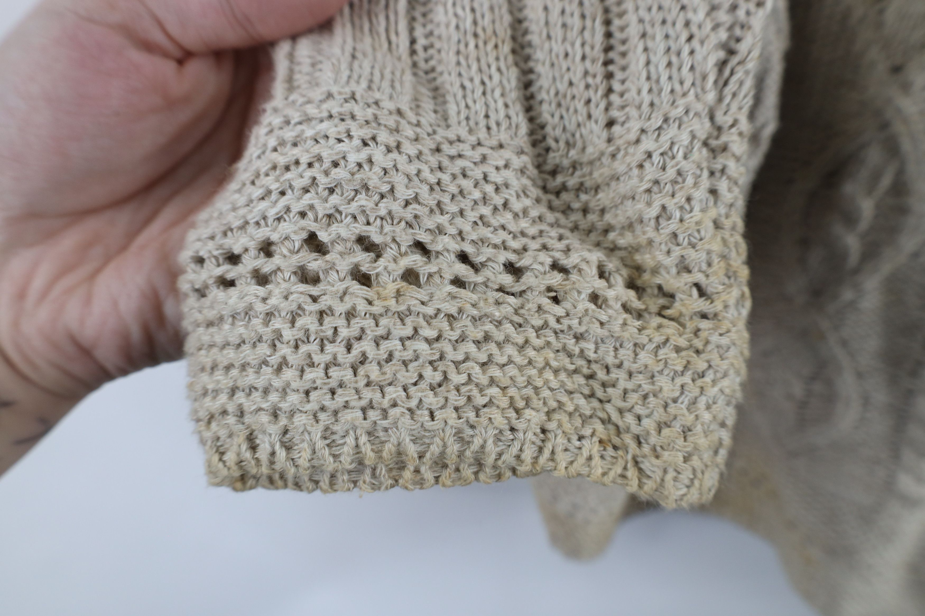 Esprit × Vintage Vintage 90s Esprit Blend Chunky Cable Knit Fisherman Sweater Size L / US 10 / IT 46 - 8 Thumbnail