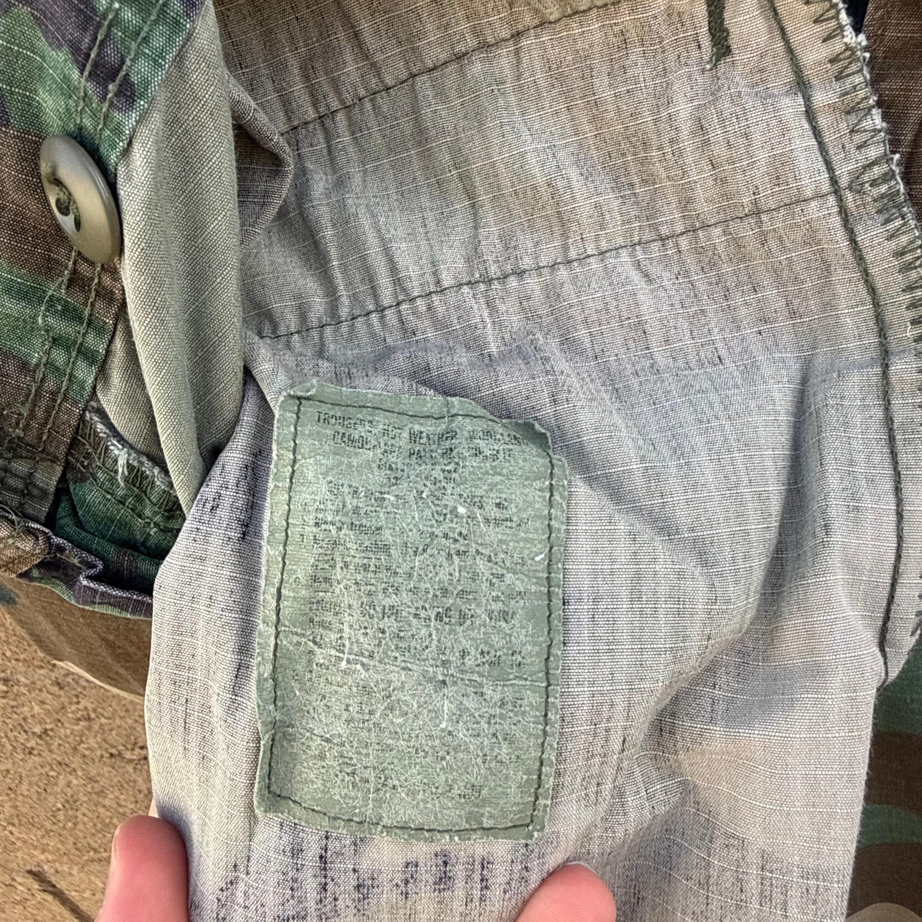 Vintage 80's US Military Woodland Camo Ripstop Cargo Pants Size US 33 - 4 Thumbnail