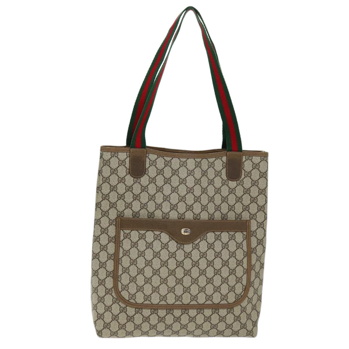 Gucci Sherry Beige Canvas Tote Bag (Pre-Owned) Size ONE SIZE - 1 Thumbnail