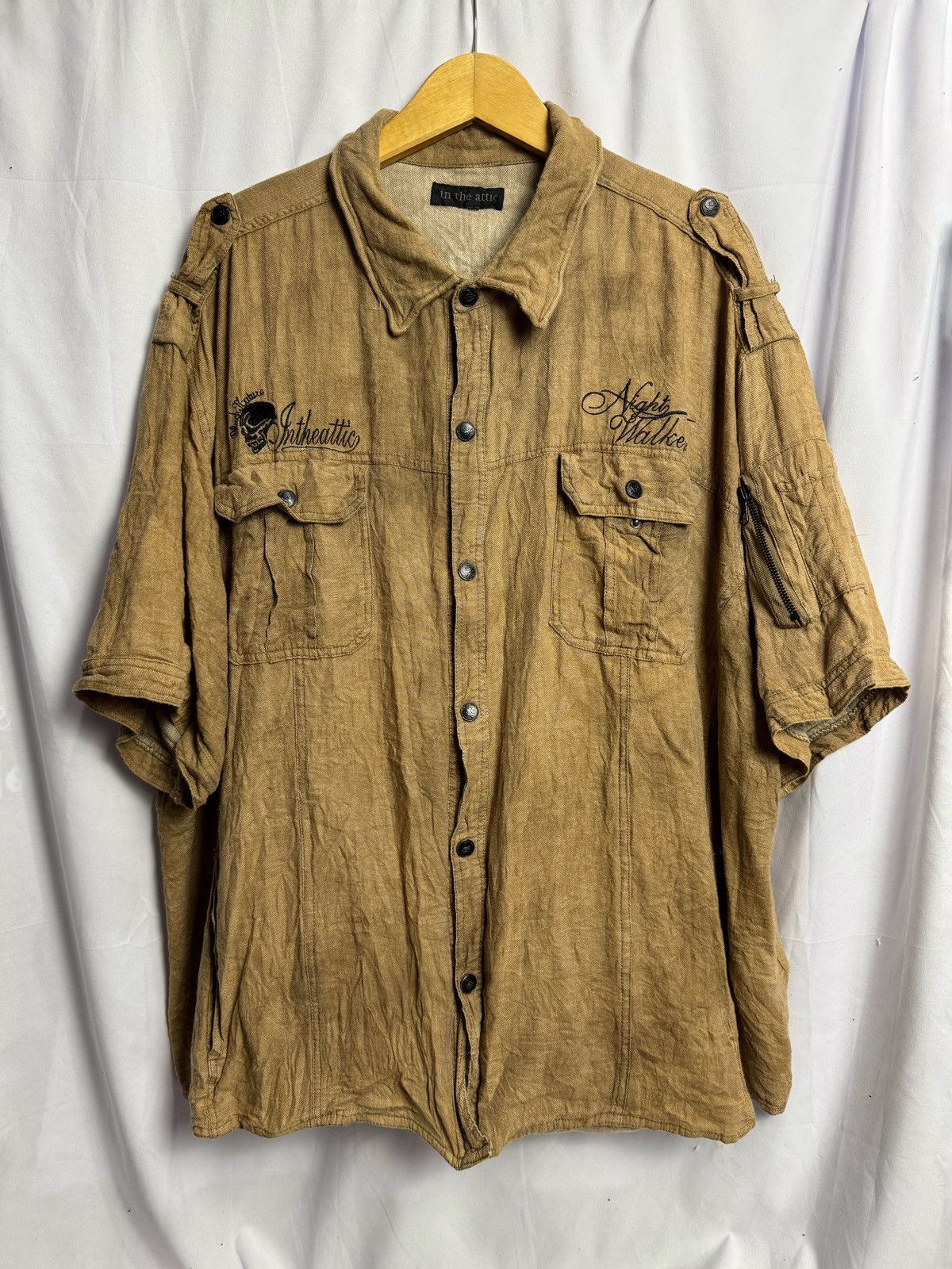 Hysteric Glamour × If Six Was Nine × Japanese Brand The Rockstars Shirt Button Intheattic Big Size Size US XL / EU 56 / 4 - 1 Thumbnail