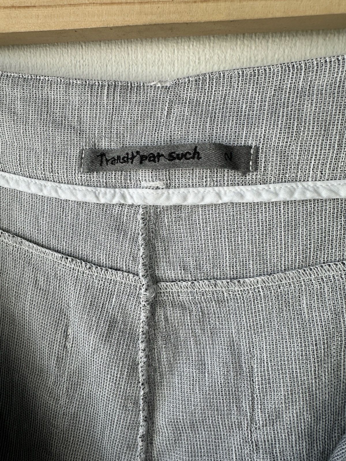 Transit TRANSIT PAR SUCH Drop Crotch Linen Blend Cropped Pants Sz 2 Size 30" / US 8 / IT 44 - 8 Thumbnail
