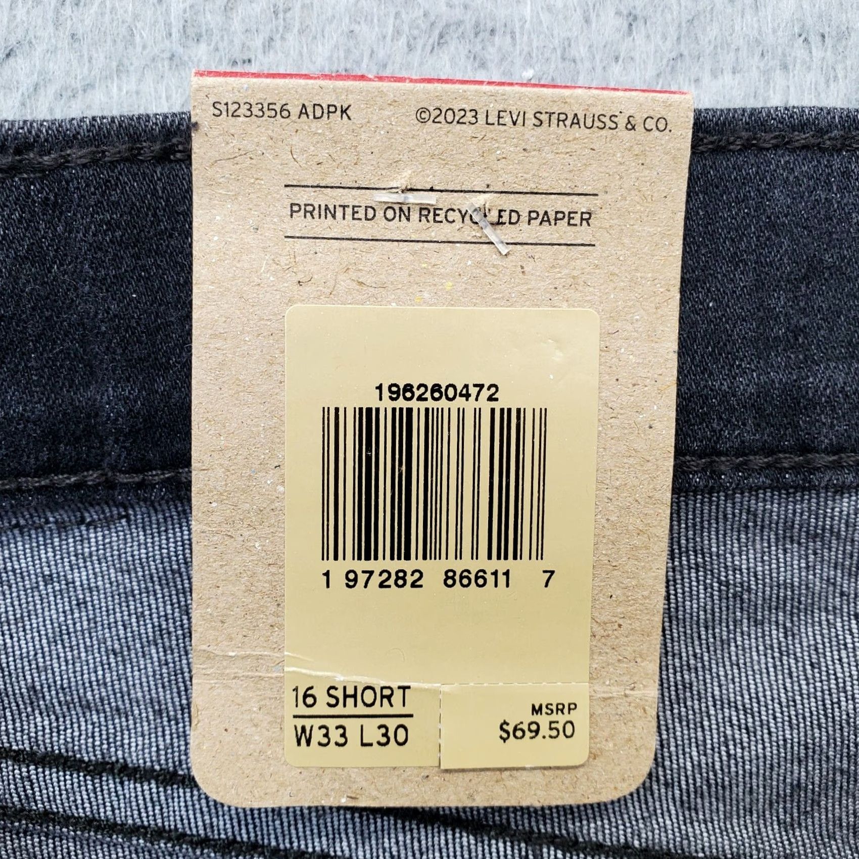 Levi's Levi's 311 Skinny Jeans Women's 33x30 Black Denim Cotton Stretch Mid Rise Jeans Size 24" / US 00 / IT 34 - 7 Thumbnail