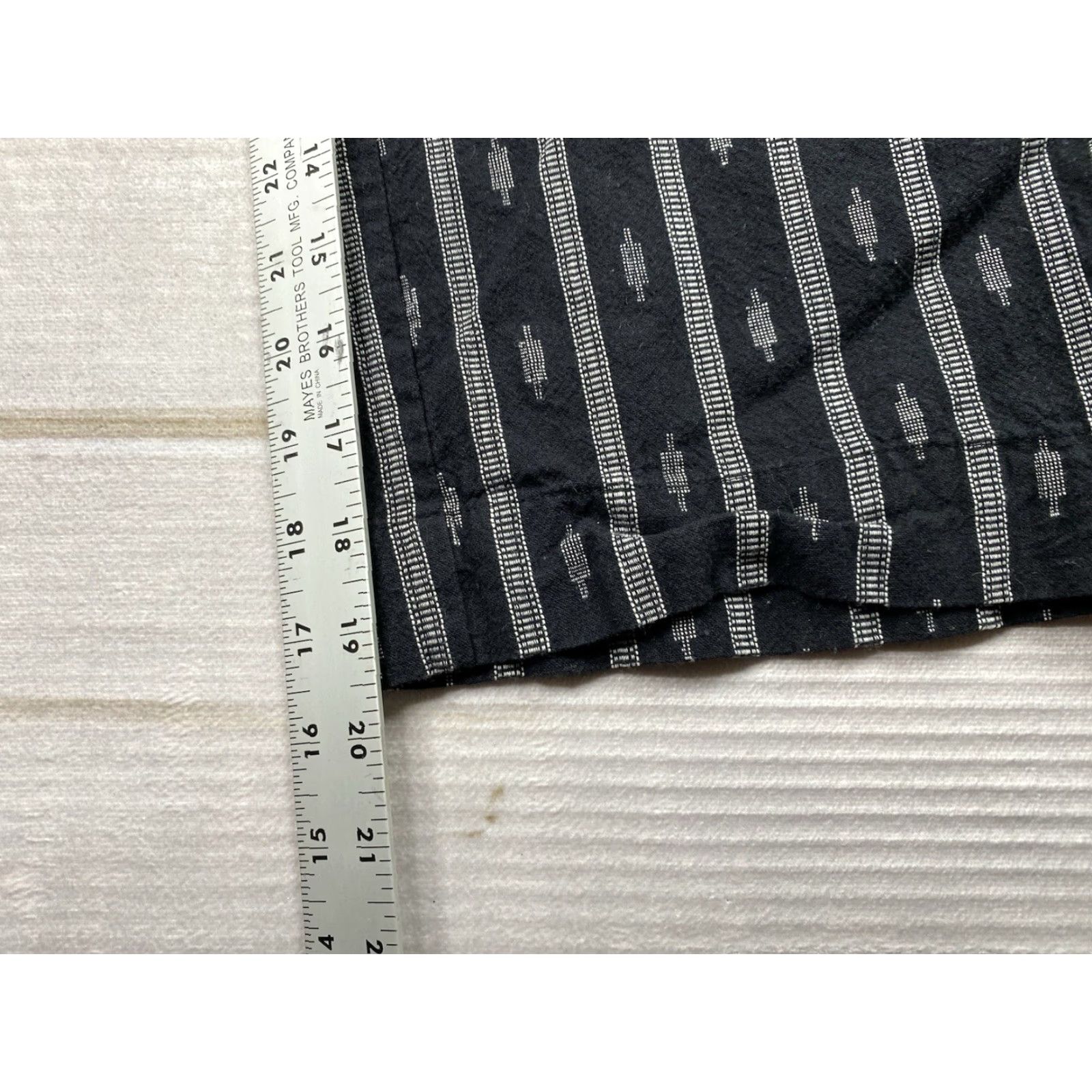 Vintage World Market Jumpsuit S Striped Black Dolman Sleeve V-Neck Casual Women’s One-Piece Beach Bohemian 90s Theme Size 28" / US 6 / IT 42 - 6 Thumbnail
