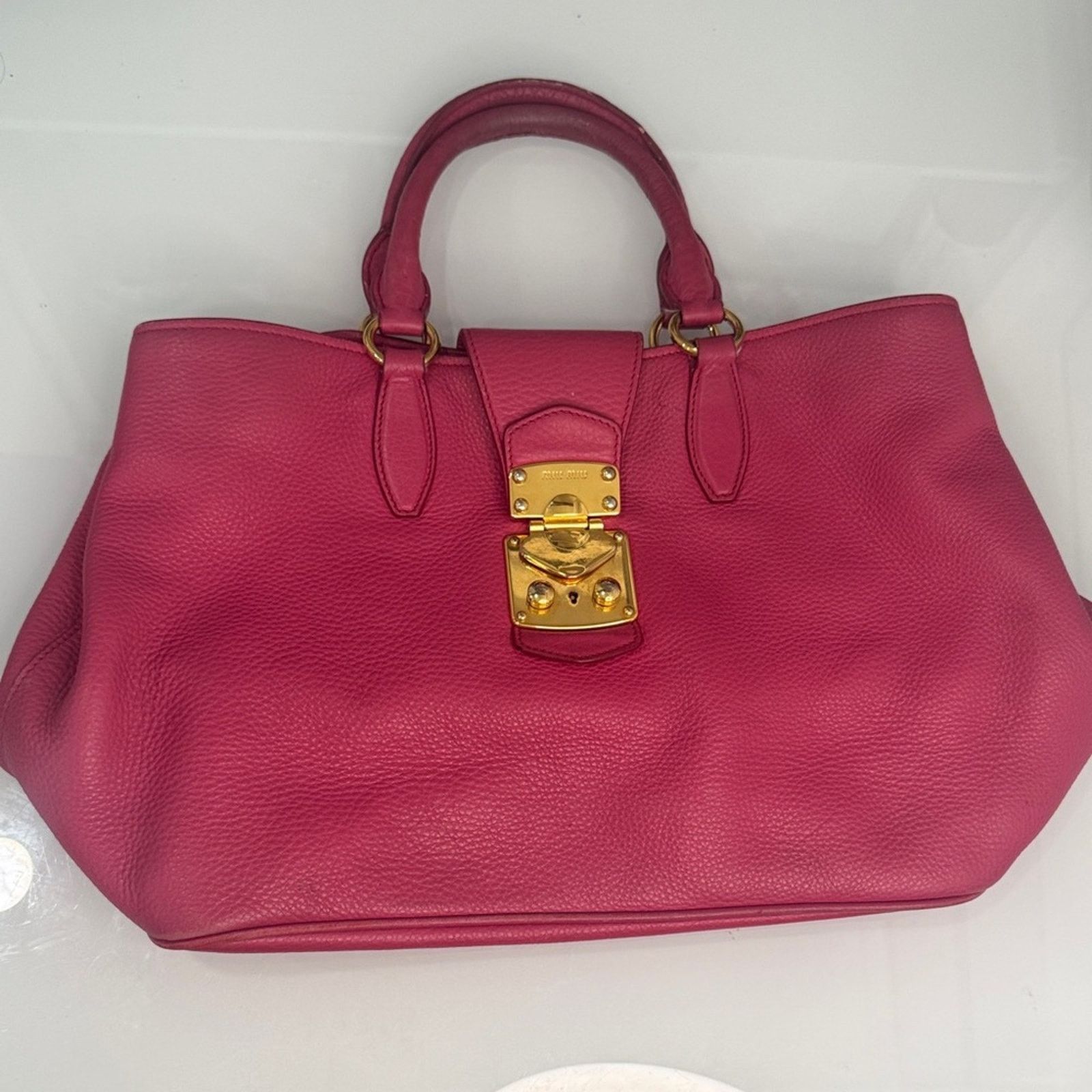 Miu Miu Miu Miu Madras Top-Handle Satchel Vintage | Late 2000s Size ONE SIZE - 1 Thumbnail