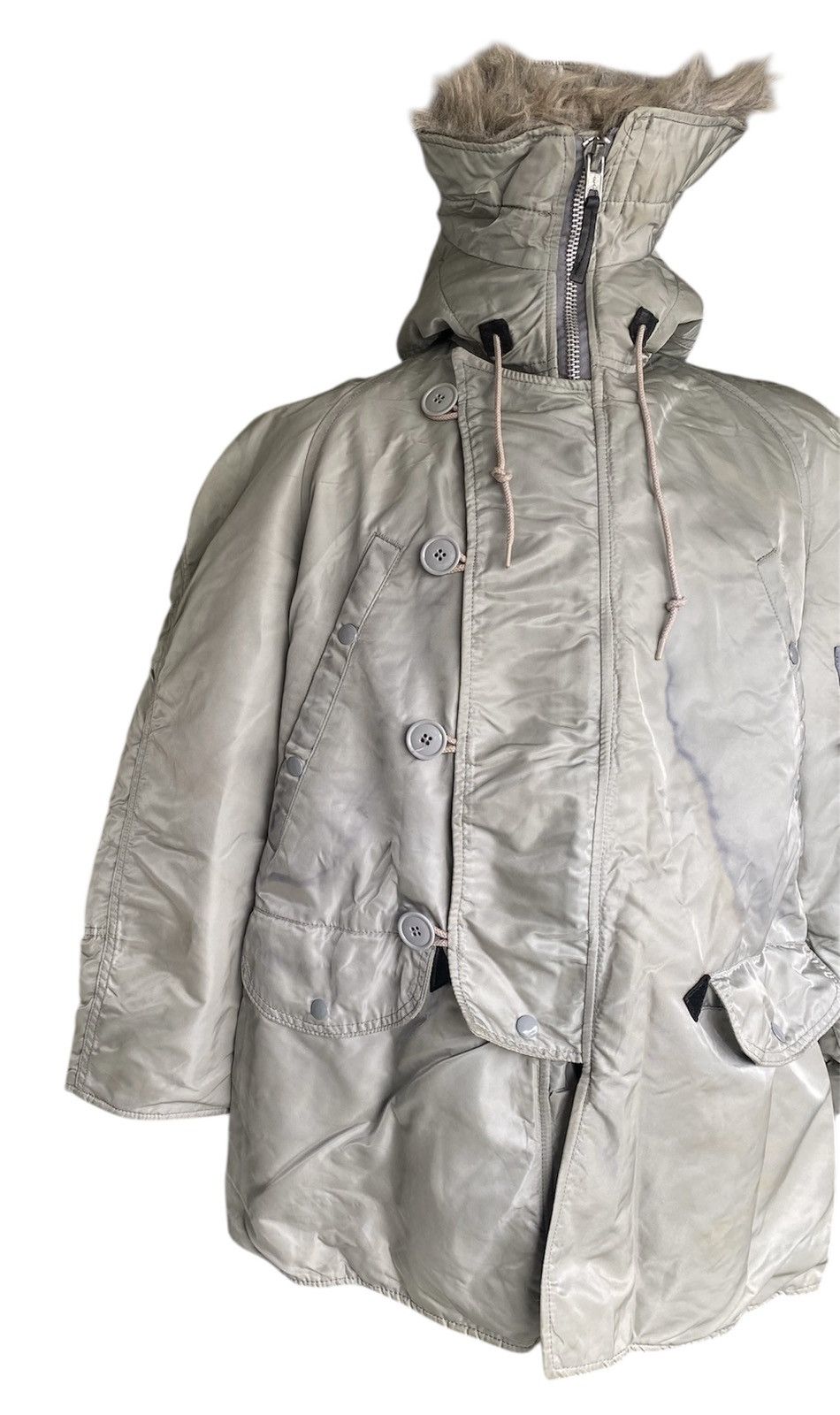 Alpha Industries Vtg N3B Alpha Bomber Jacket Heavy Size US S / EU 44-46 / 1 - 5 Thumbnail