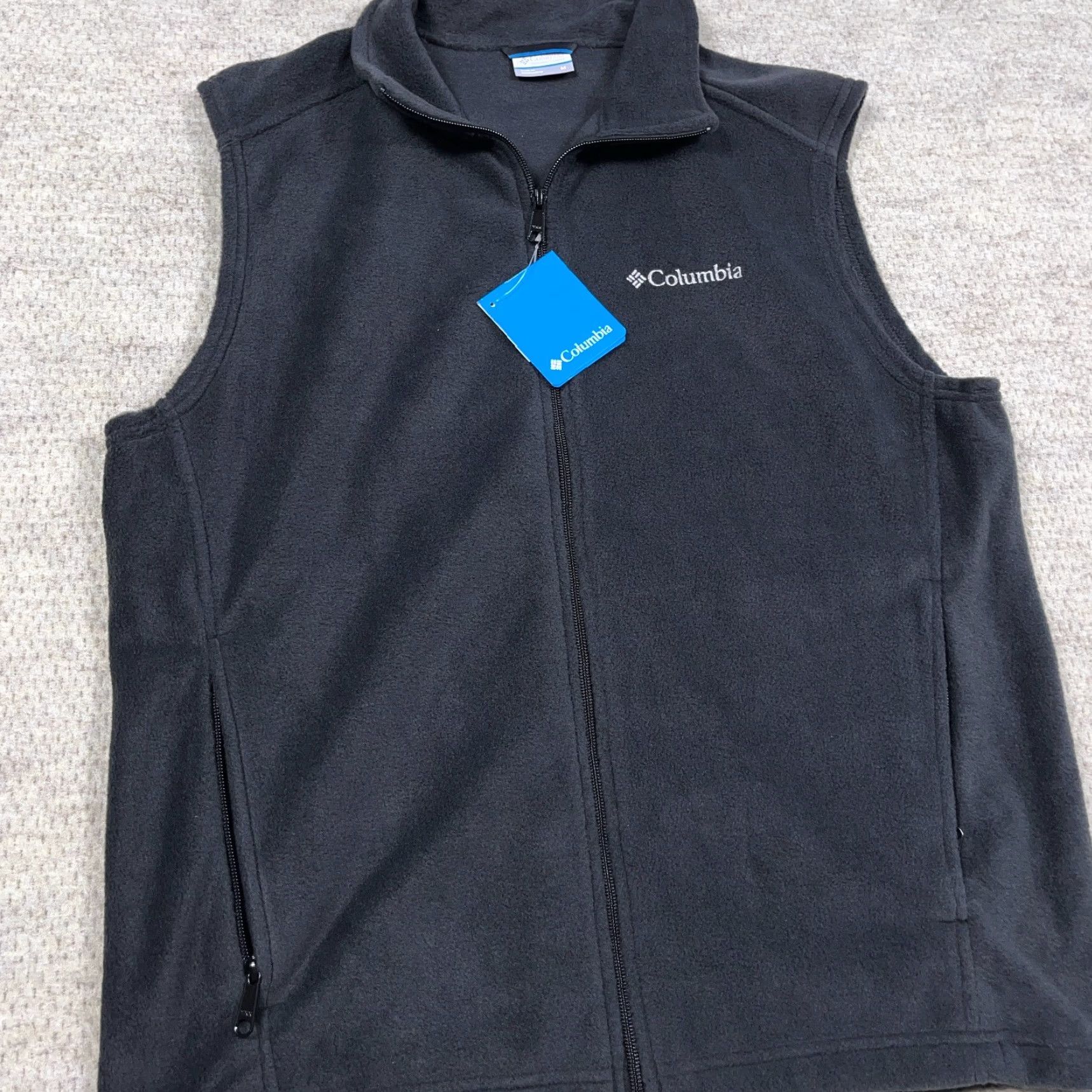 Vintage Columbia Vest Men Medium Black Fleece Steens Mountain Full Zip Jacket Size US M / EU 48-50 / 2 - 5 Thumbnail