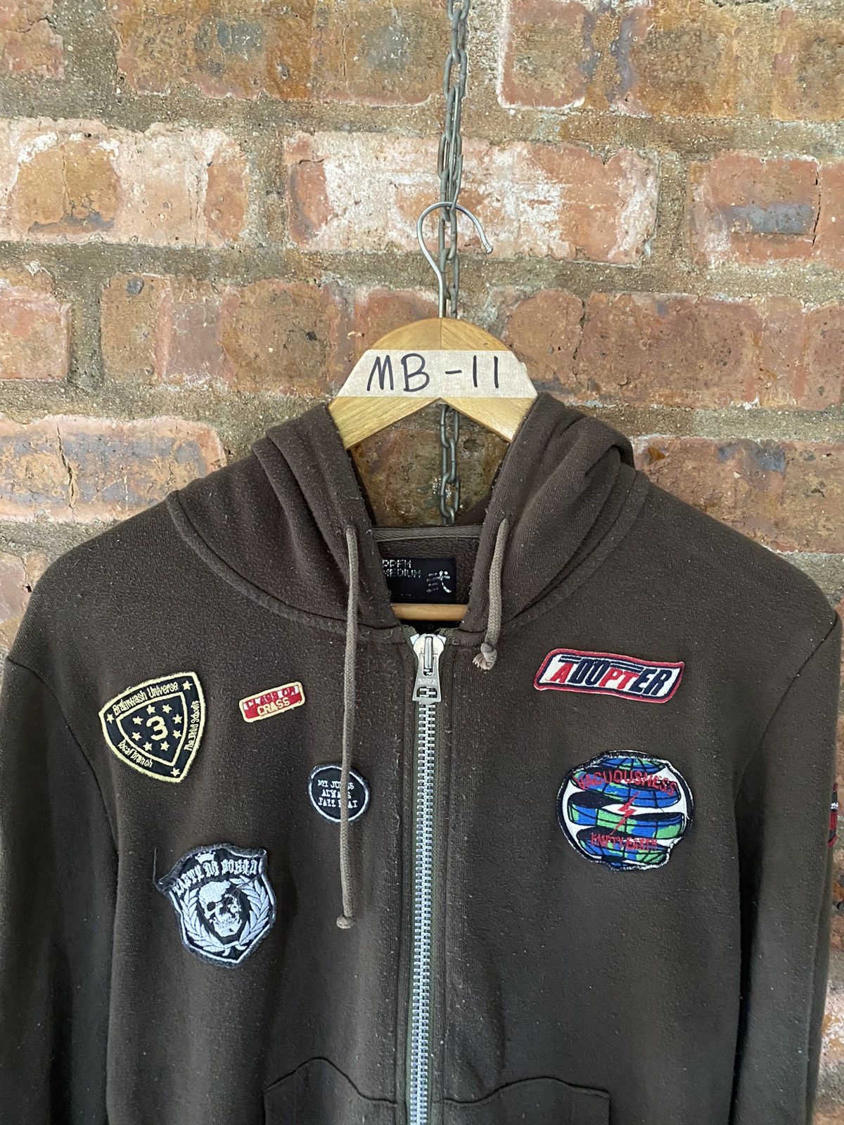 PPFM 2000s PPFM patch Mechanic punk hoodie Size US M / EU 48-50 / 2 - 3 Thumbnail