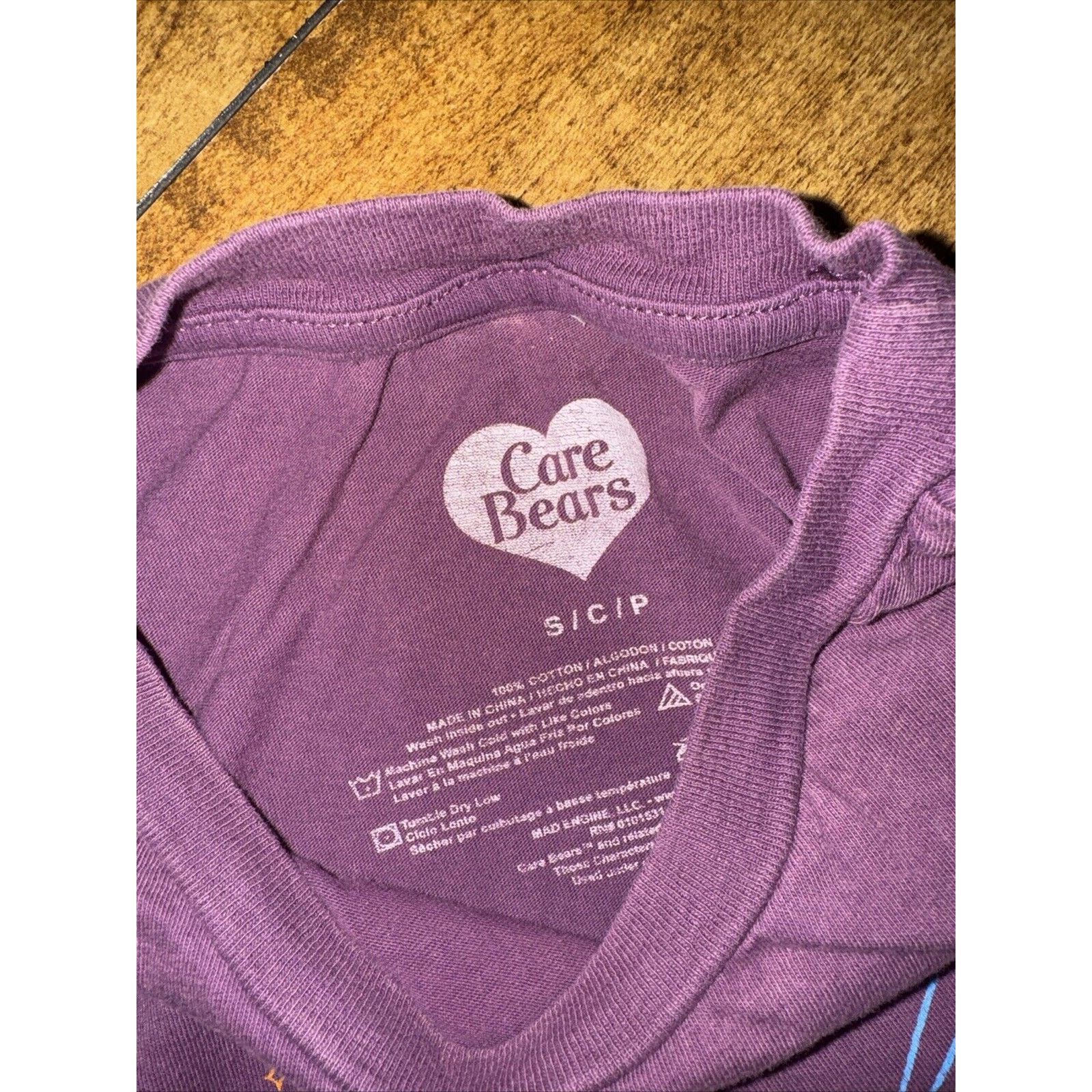 Band Tees × Vintage Care Bears T-Shirt Purple Small 18x21 Size S / US 4 / IT 40 - 3 Thumbnail