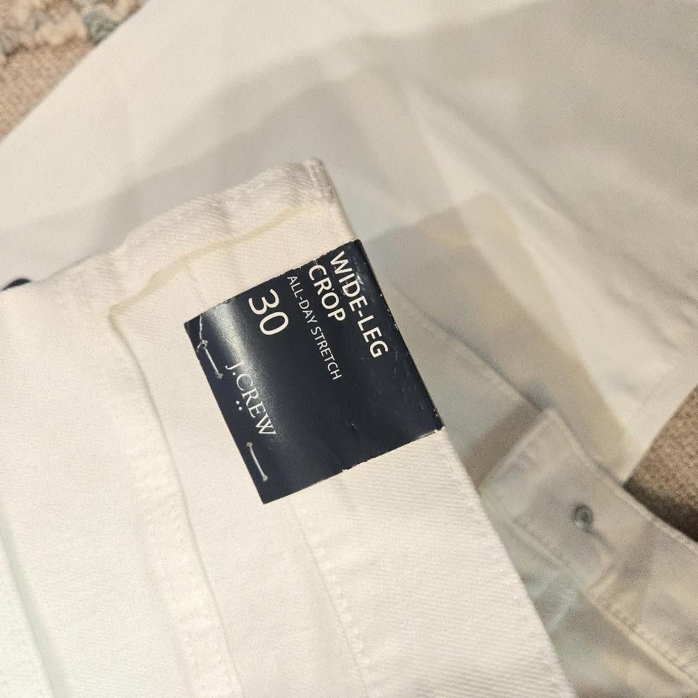 J.Crew J Crew Wide-Leg Crop Jean in All-Day Stretch Size 30" / US 8 / IT 44 - 6 Thumbnail