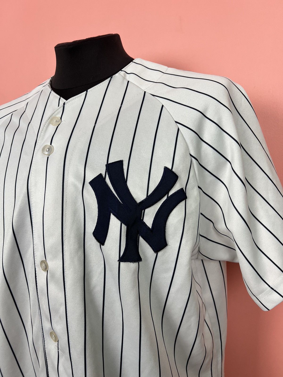 Majestic majestic New Yourk Yankees baseball jersey shirt button Size US L / EU 52-54 / 3 - 10 Thumbnail