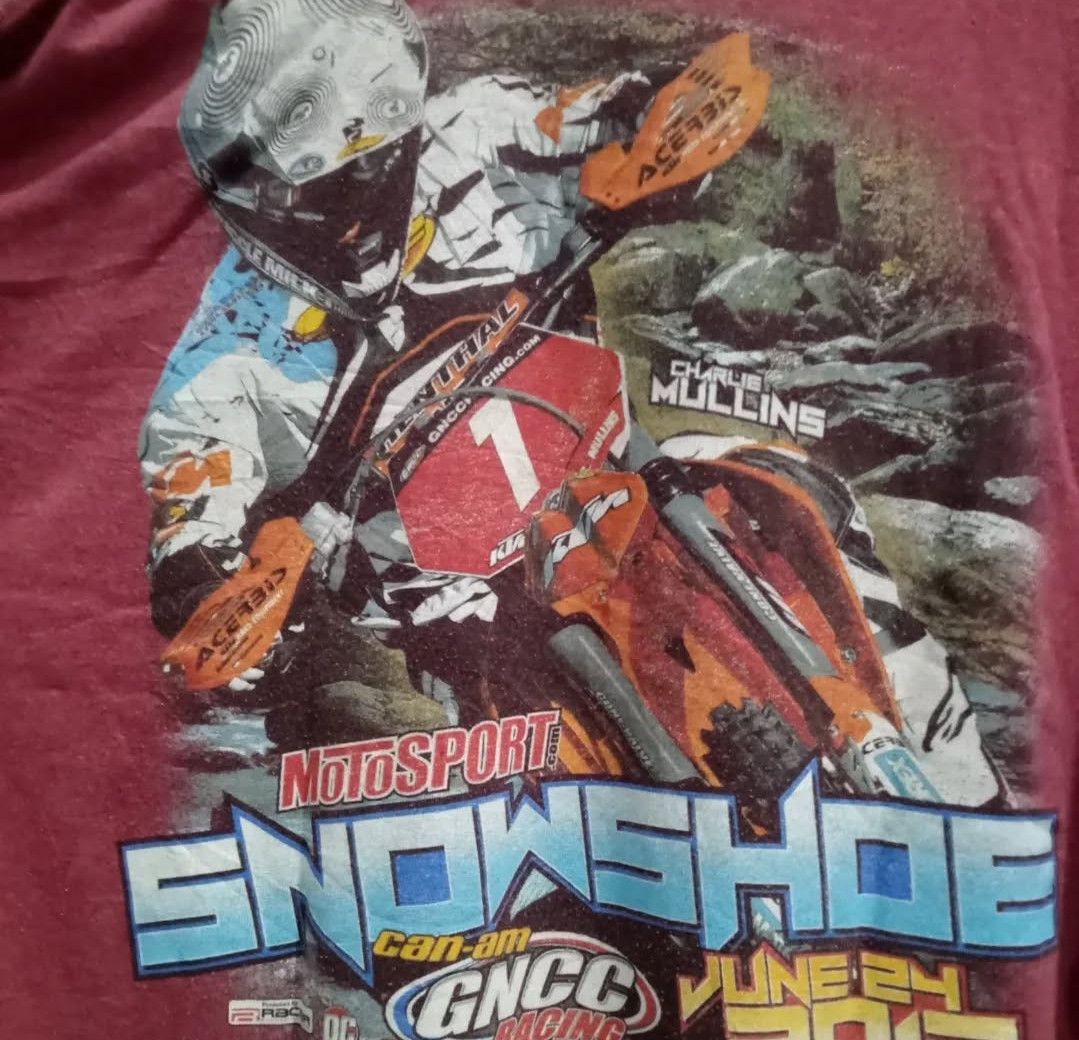Vintage TSHIRT : SNOWSHOE MOTOCROSS 2012 BY CHARLIE MULLINS Size US L / EU 52-54 / 3 - 6 Thumbnail