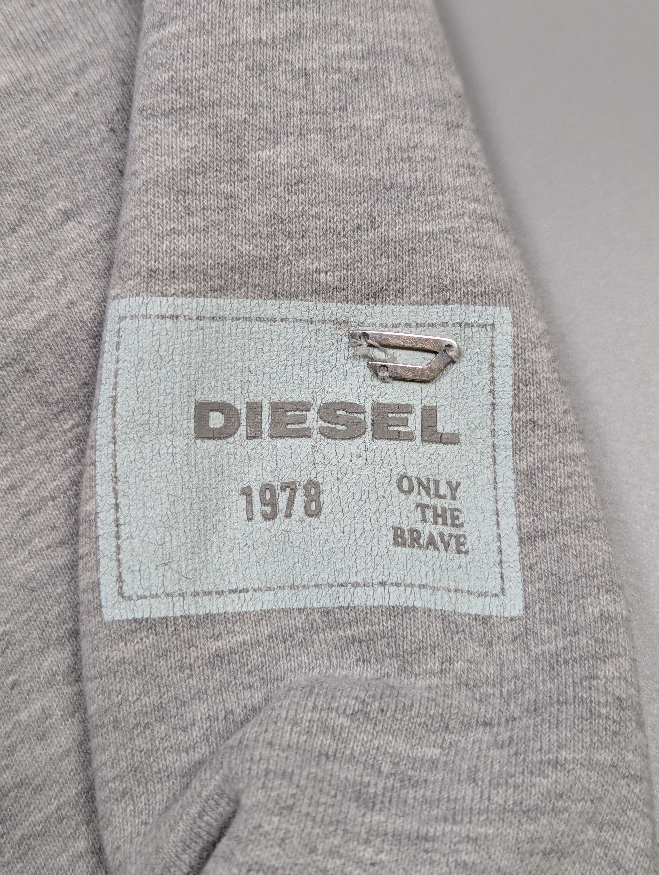 Diesel Diesel Archive Y2K Grey Zip Up Hoodie Minimalist Sleeve Size US M / EU 48-50 / 2 - 12 Thumbnail