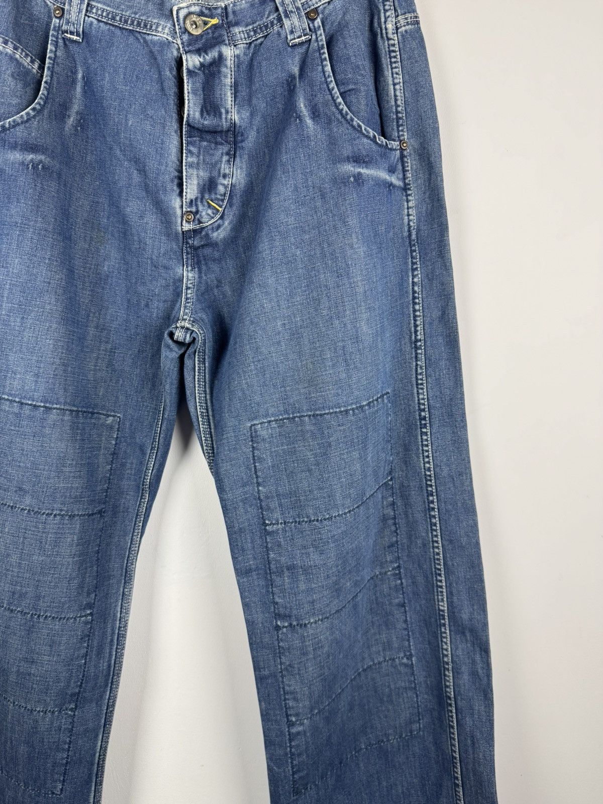 Lee Vintage Lee Union Alls Brick Buckle Denim Jeans Size US 32 / EU 48 - 4 Thumbnail