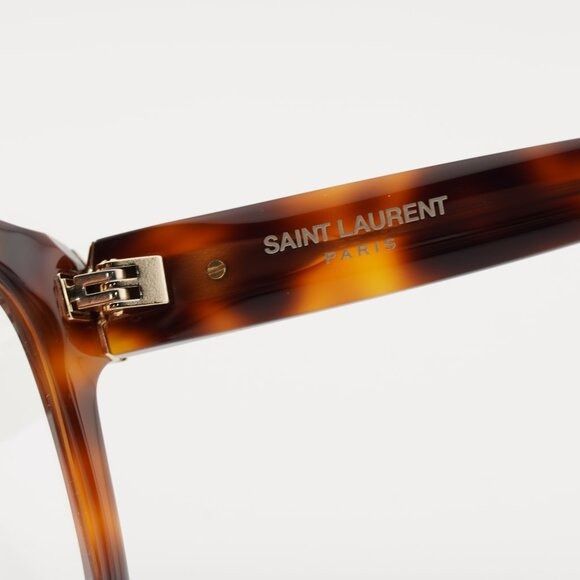Saint Laurent Paris Saint Laurent SLM97 003 Eyeglasses Havana 54mm Square Frame Size ONE SIZE - 10 Thumbnail