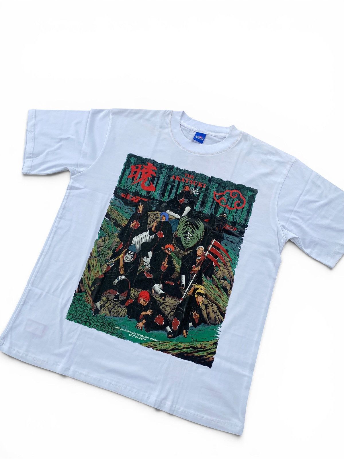 Japanese Brand Rare Naruto Akatsuki Anime Shirt Double Sided Graphic Tee Size US XL / EU 56 / 4 - 7 Thumbnail