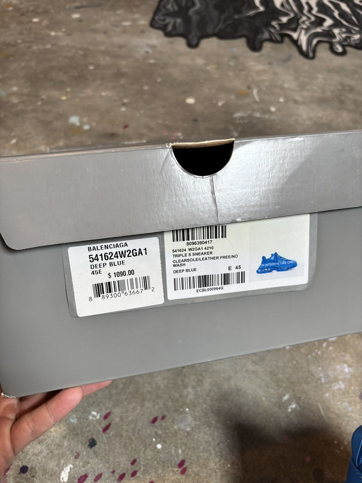 Balenciaga Balenciaga Triple S Blue size 45 Size US 12 / EU 45 - 3 Thumbnail