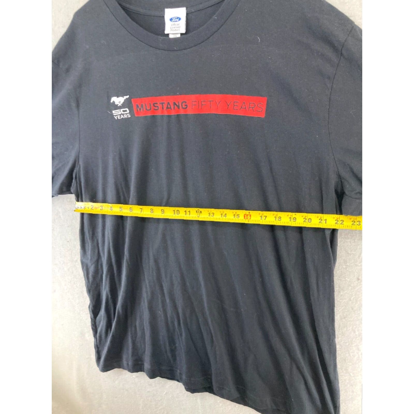 Ford FORD Mustang TShirt Shirt 3XL Adult Black USA MADE 50th Anniversary Graphic Print Men Mens Size US XXL / EU 58 / 5 - 2 Thumbnail