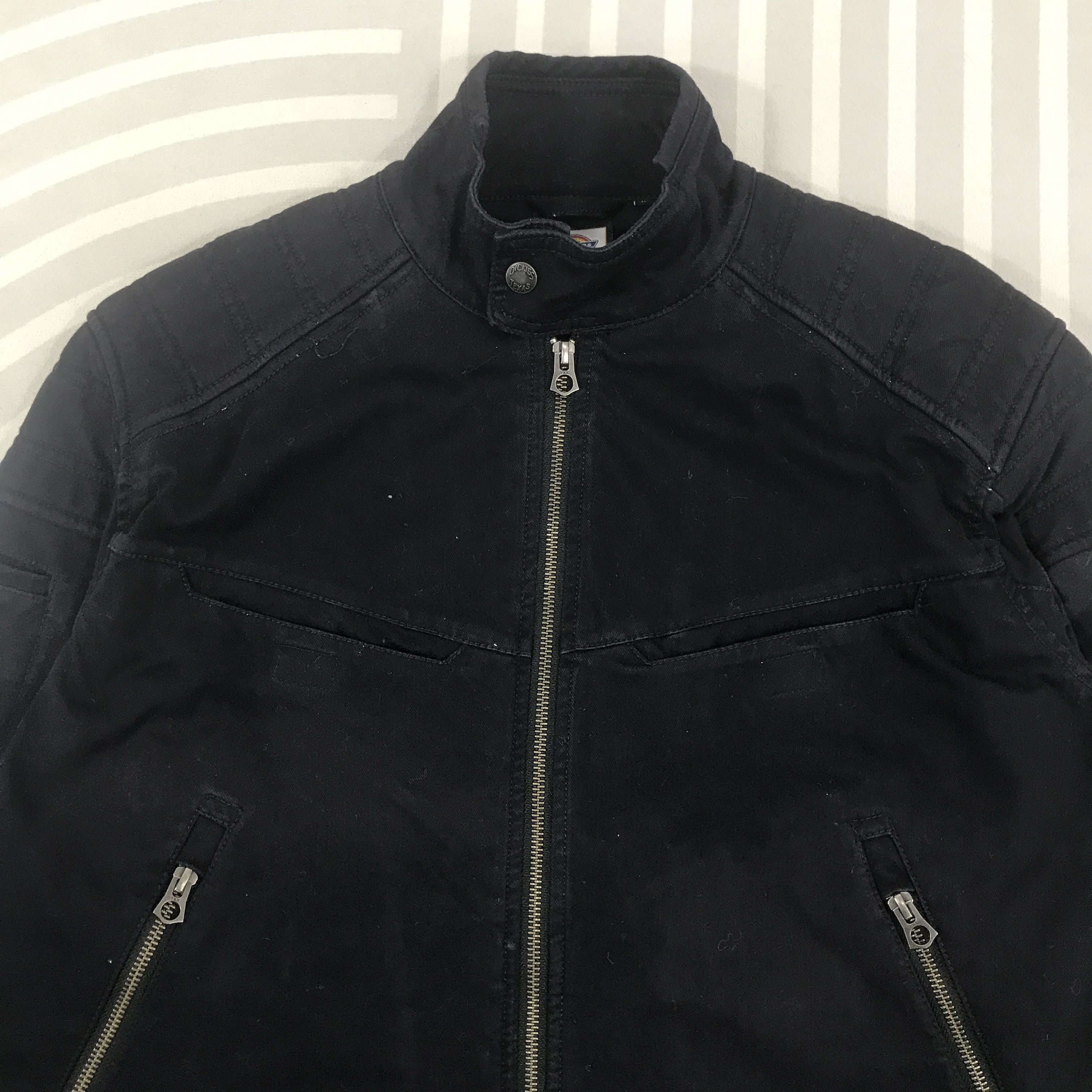 Dickies Vintage Dickies Navy Zipper Jacket K76B16 Size US M / EU 48-50 / 2 - 2 Thumbnail