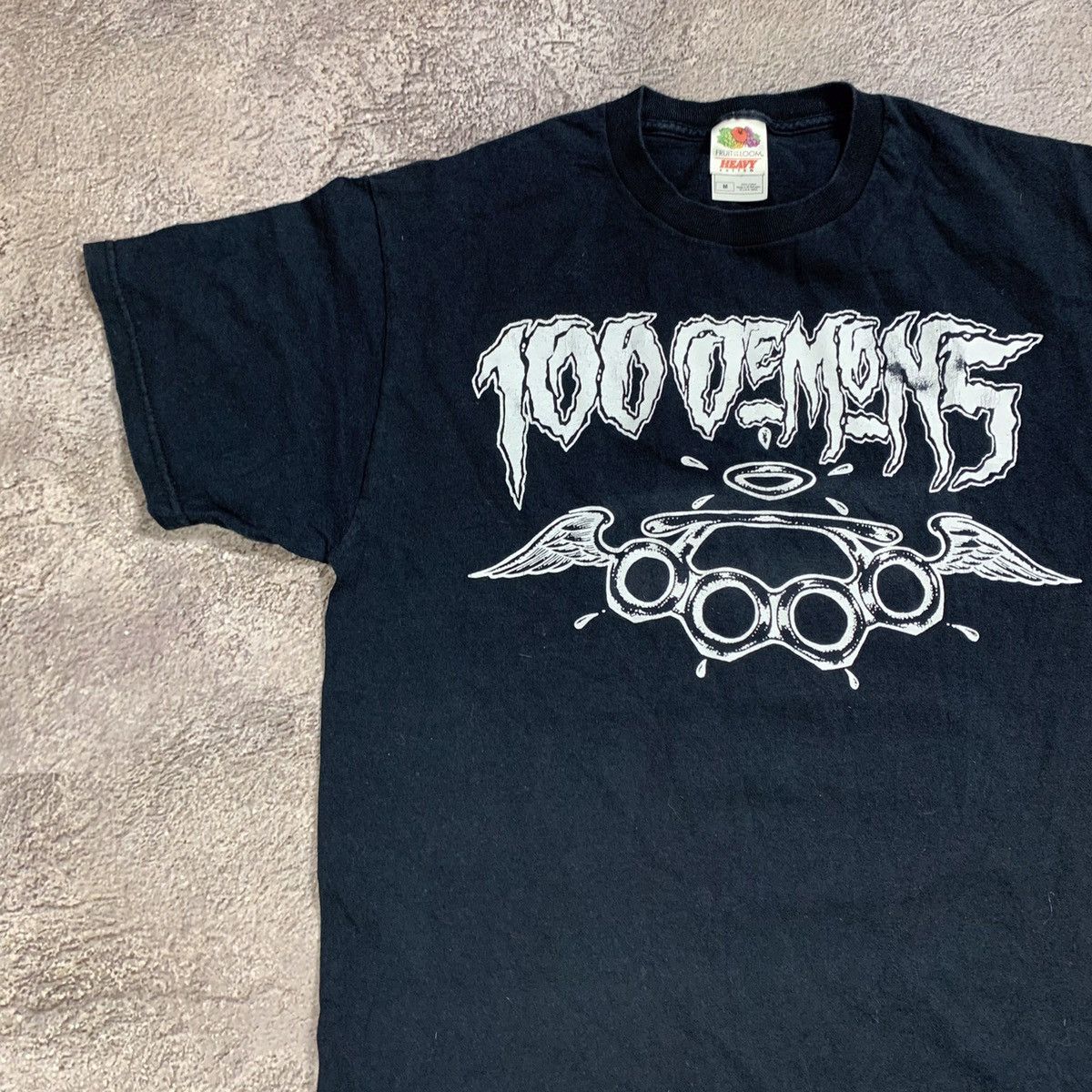 Vintage Vintage Y2K 100 Demons Graphic Tee Punk Streetwear Relaxed M Size US M / EU 48-50 / 2 - 3 Thumbnail