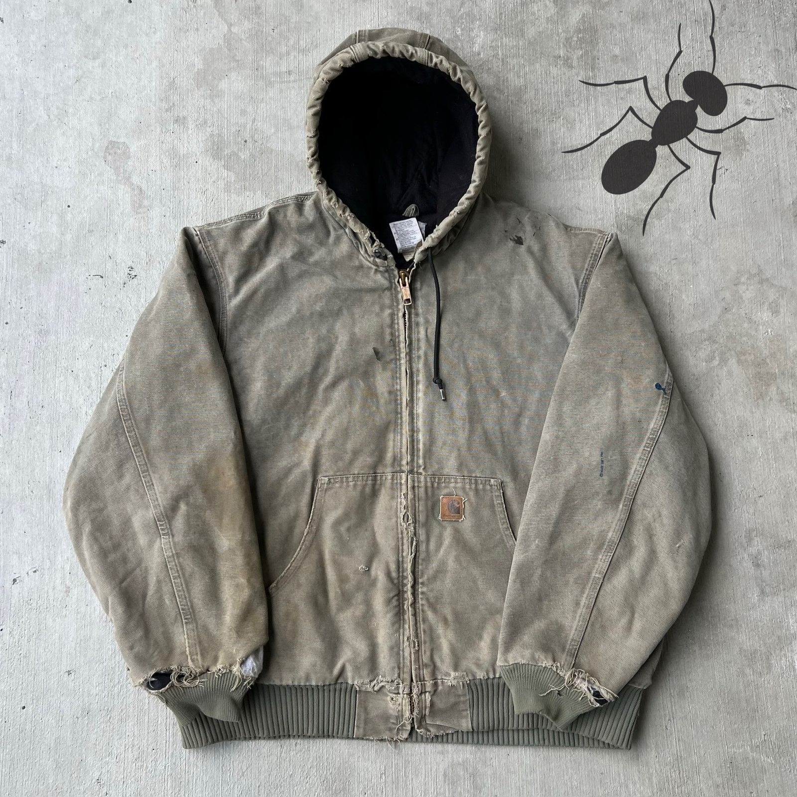 Carhartt × Vintage Carhartt J142 SAG brown hooded work wear jacket Size US XL / EU 56 / 4 - 1 Thumbnail
