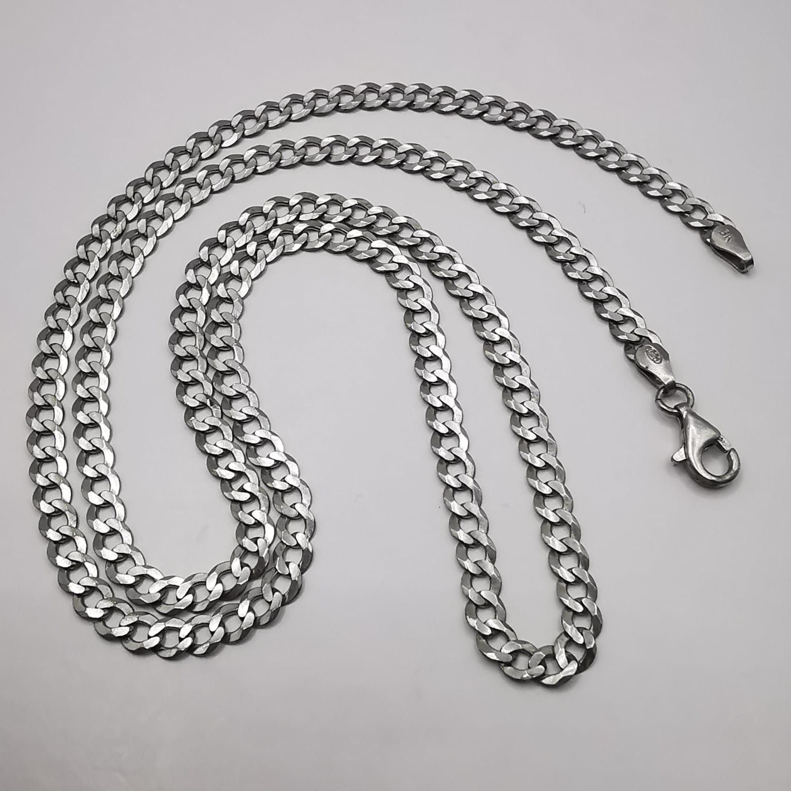 Sterling Silver Vintage 925 Sterling Silver chain necklace Signed 12,55g Size ONE SIZE - 1 Thumbnail