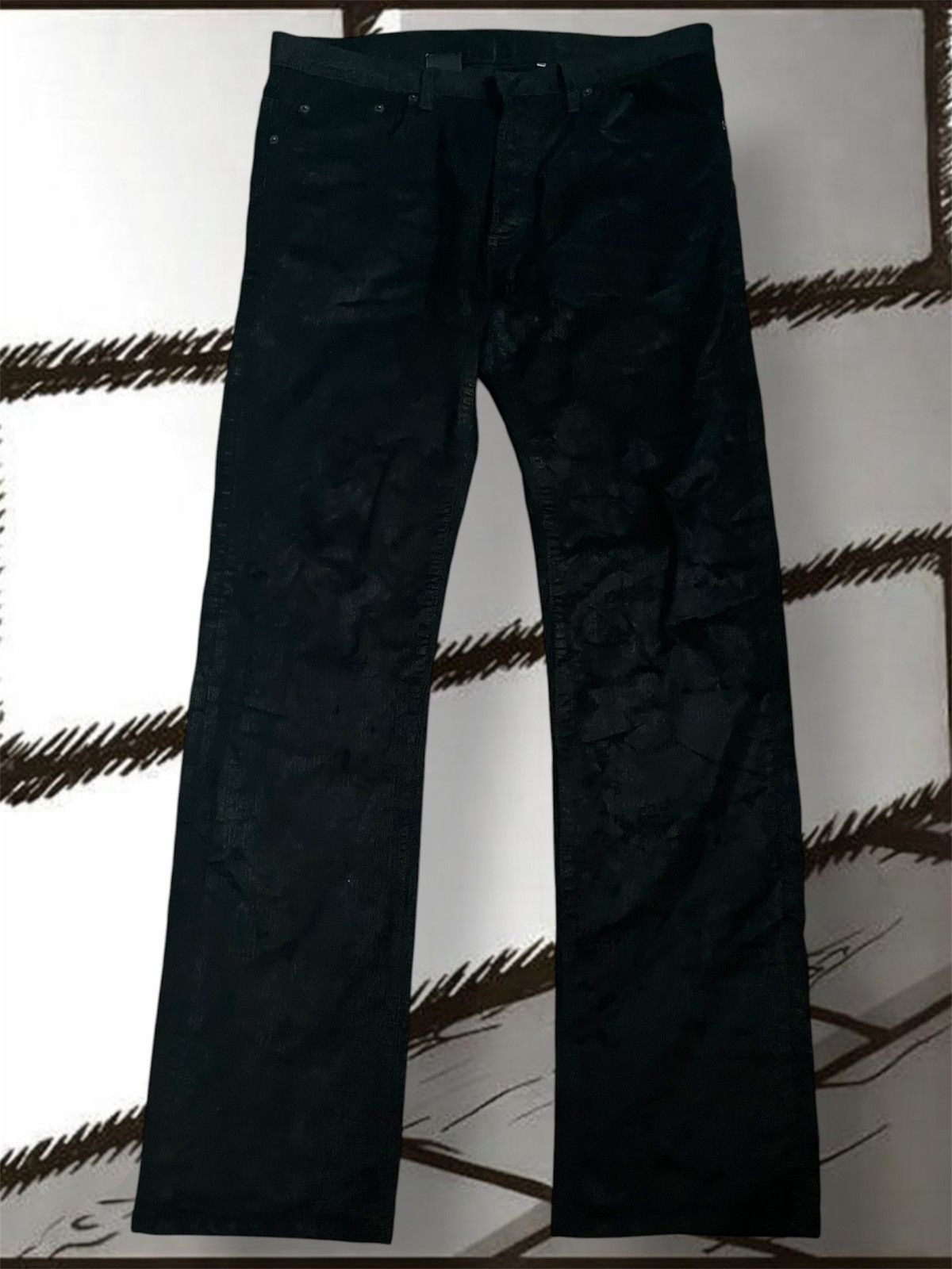 Dior Dior Homme AW07 waxed corduroy jeans Size US 33 - 1 Thumbnail