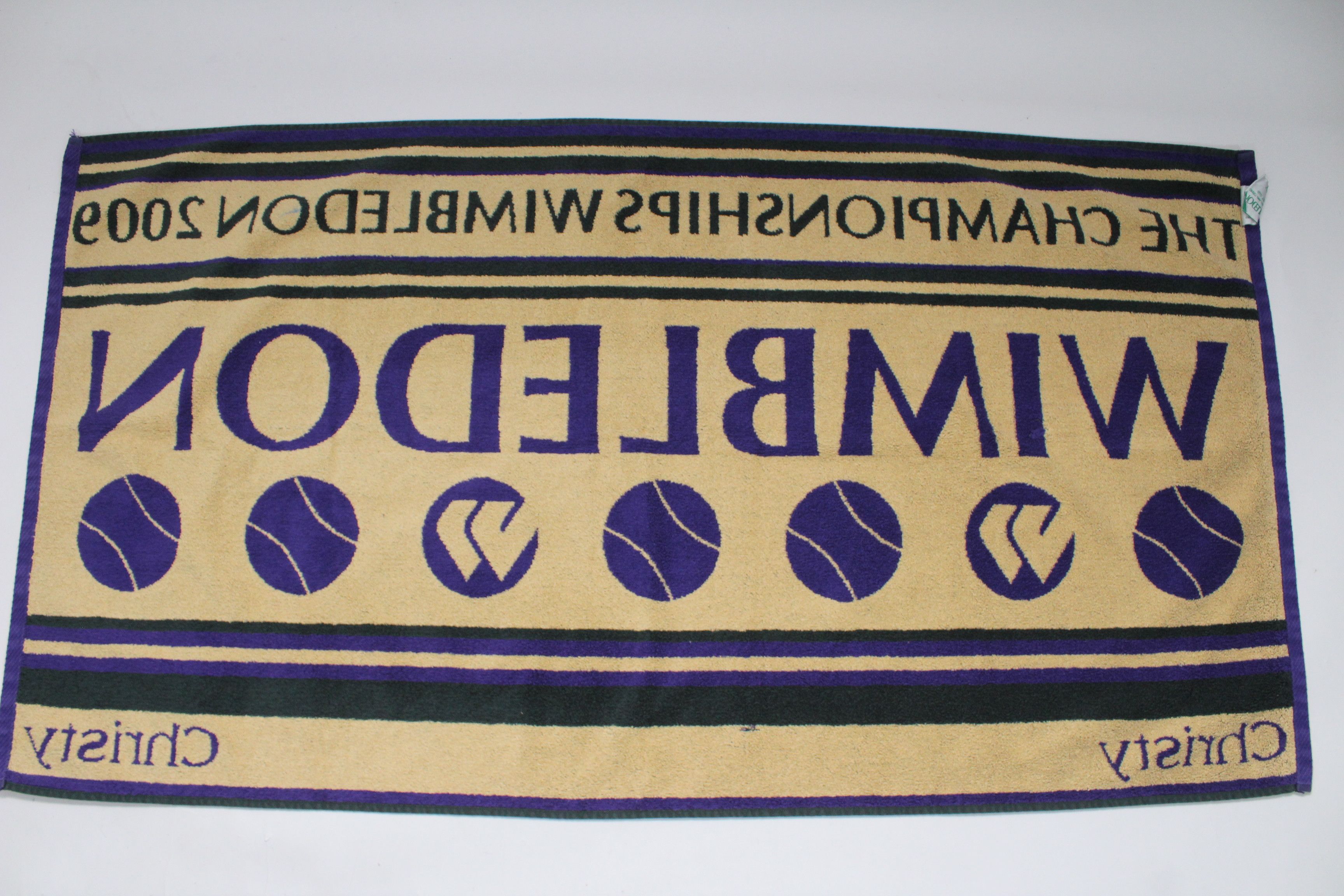 Vintage Roger Federer Wimbeldon The Championships 2009 Cristy Towel Size ONE SIZE - 12 Thumbnail