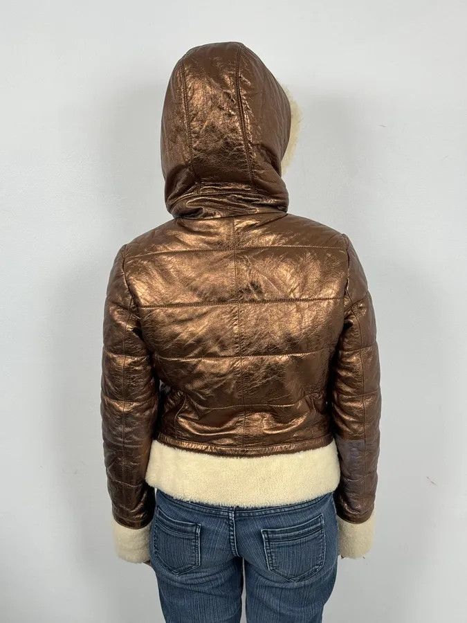Dolce & Gabbana 2000s Dolce & Gabbana Brown Shearling Jacket Size S / US 4 / IT 40 - 3 Thumbnail