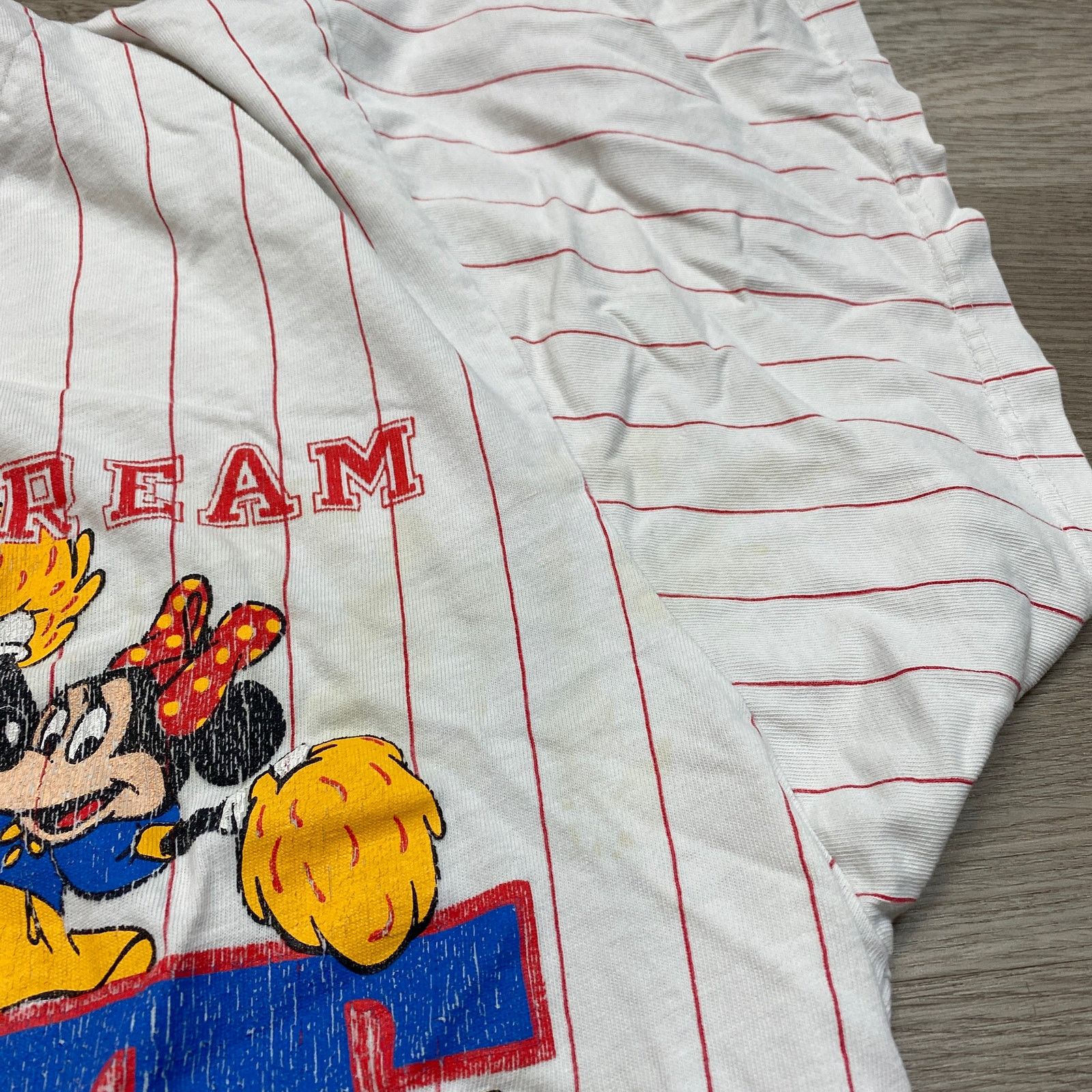 Disney × Vintage Rare VTG Disney Dream Team Baseball Jersey Sleep Shirt O/S Size US XL / EU 56 / 4 - 10 Thumbnail