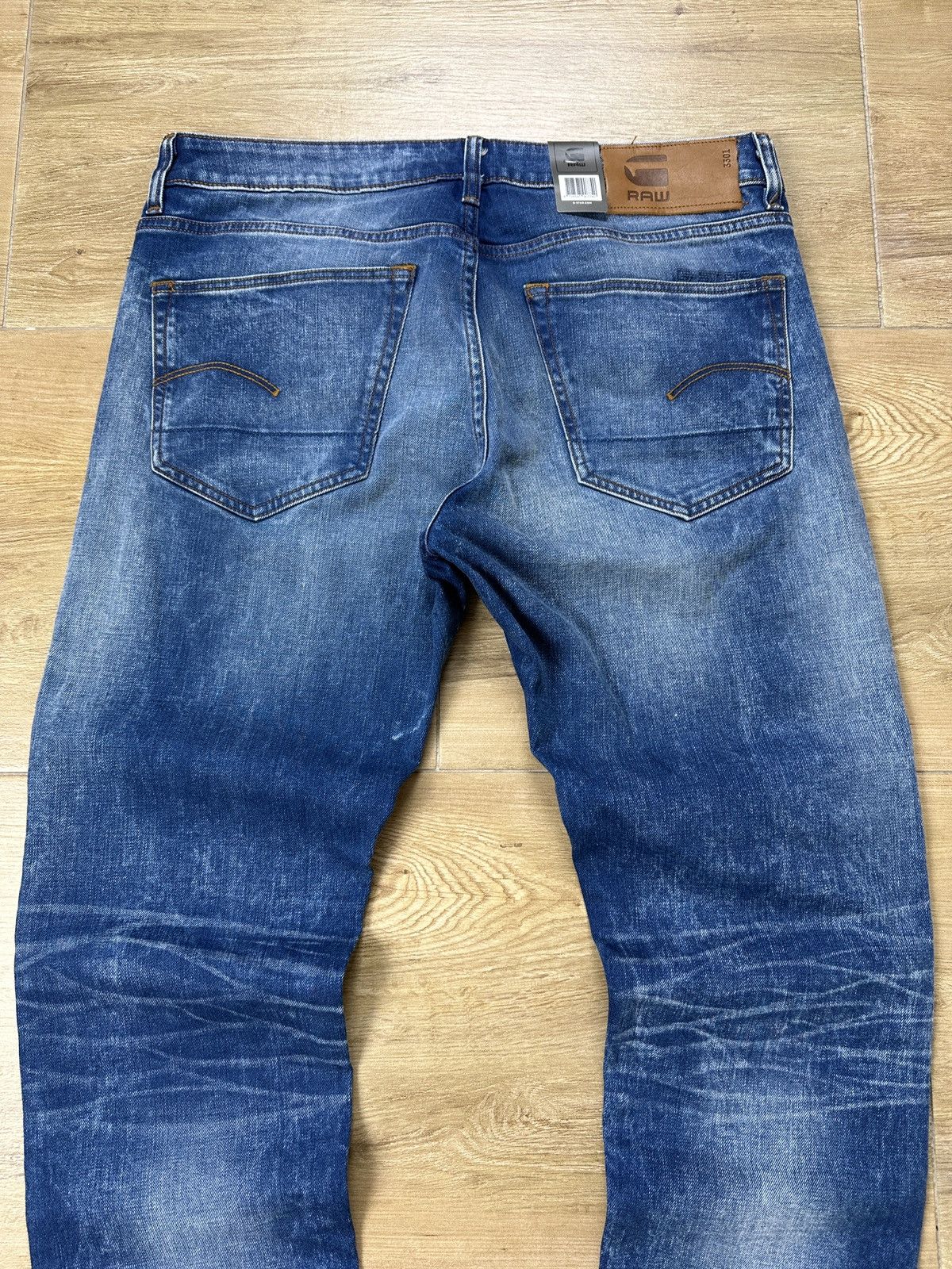 G-Star NEW🏷️ G-Star Raw 3301 Slim Denim Jeans Size US 32 / EU 48 - 8 Thumbnail