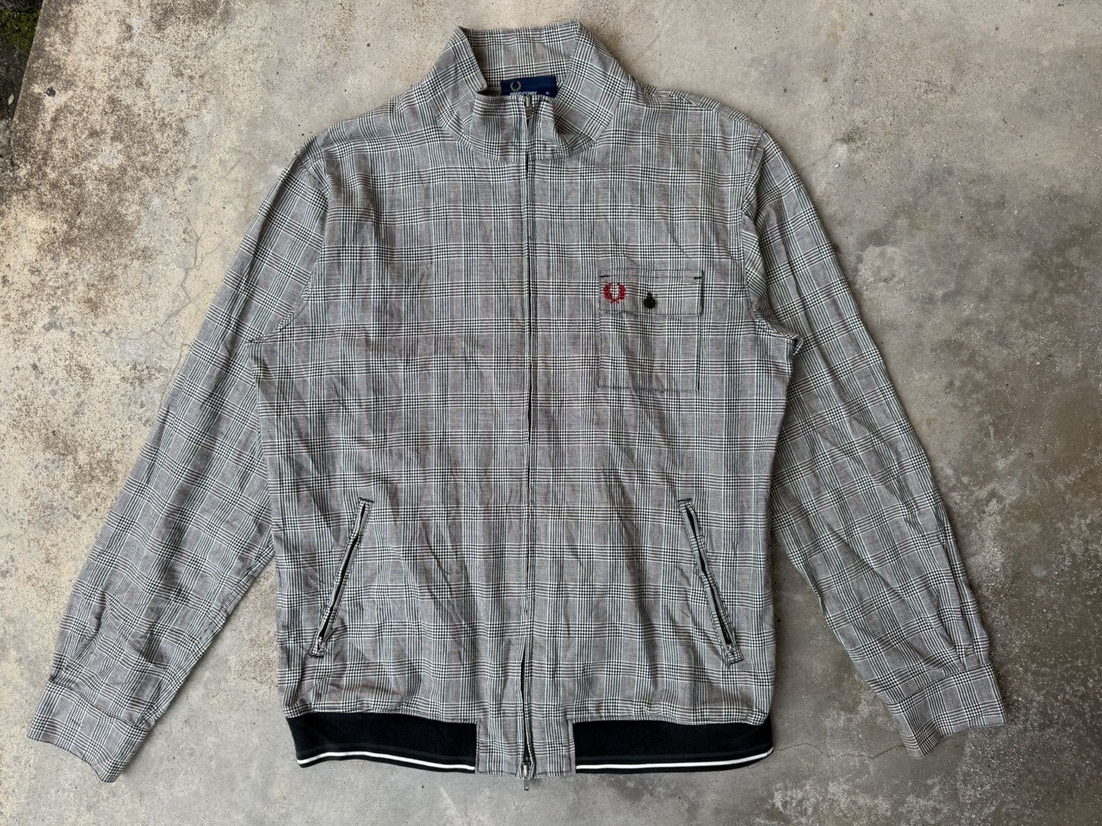 Fred Perry Fred Perry Houndstooth Logo Light Jacket Size US XL / EU 56 / 4 - 1 Thumbnail