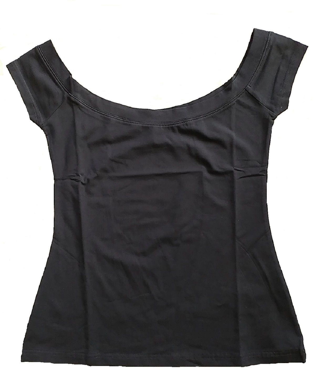 Other Black T-shirt off shoulder slim fit women shirt Size S / US 4 / IT 40 - 2 Thumbnail