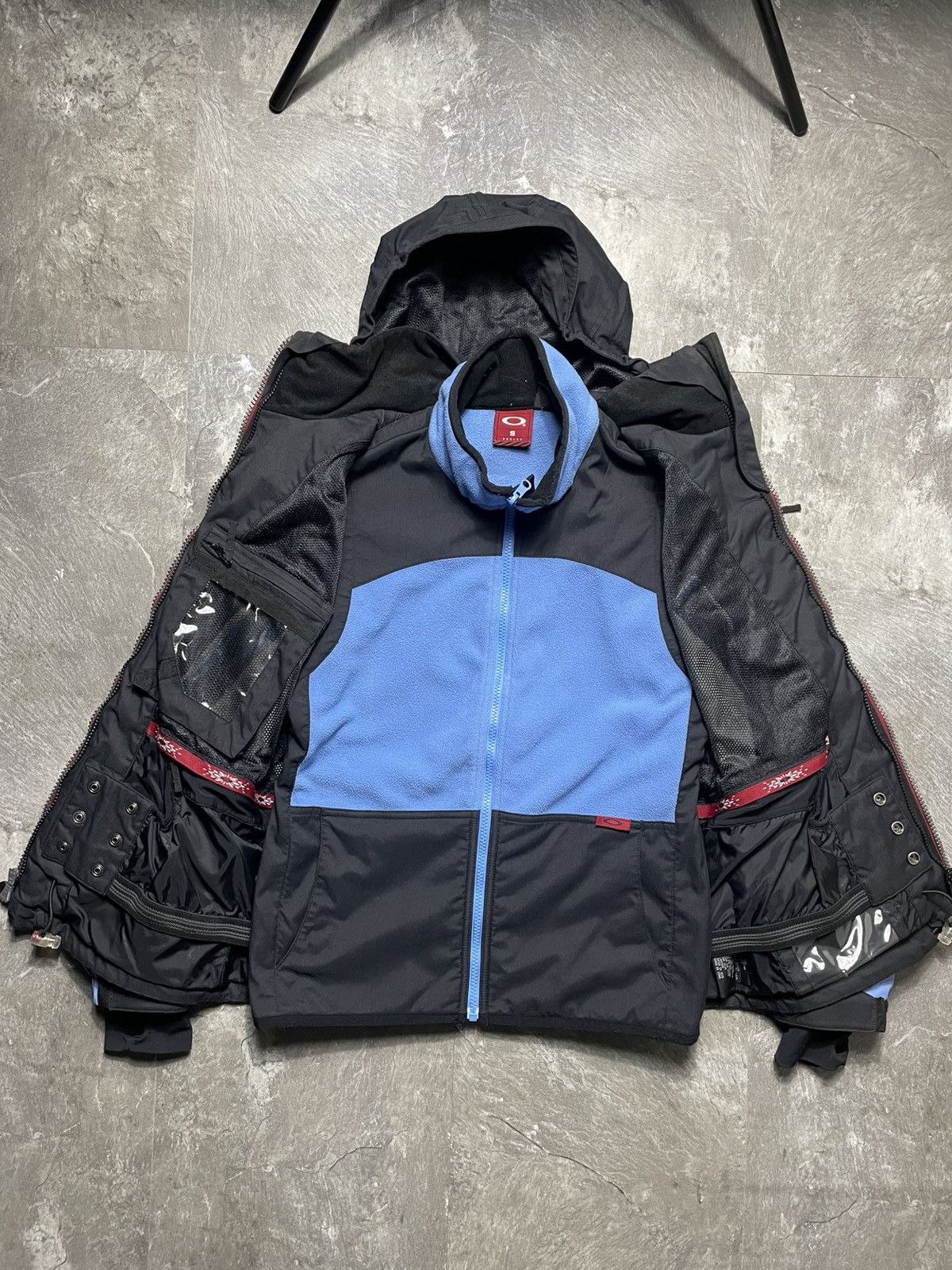 Oakley Rare 3 in 1 Vintage Oakley Shell Jacket + Vest Gorpcore Size US S / EU 44-46 / 1 - 3 Thumbnail