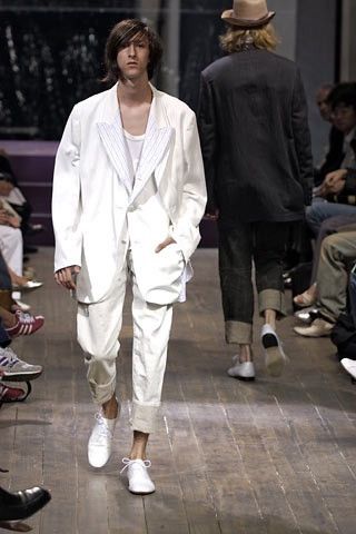 Yohji Yamamoto Ss2005 Vinyl Flat Shoes in White, Men's (Size 11.5) Product Image