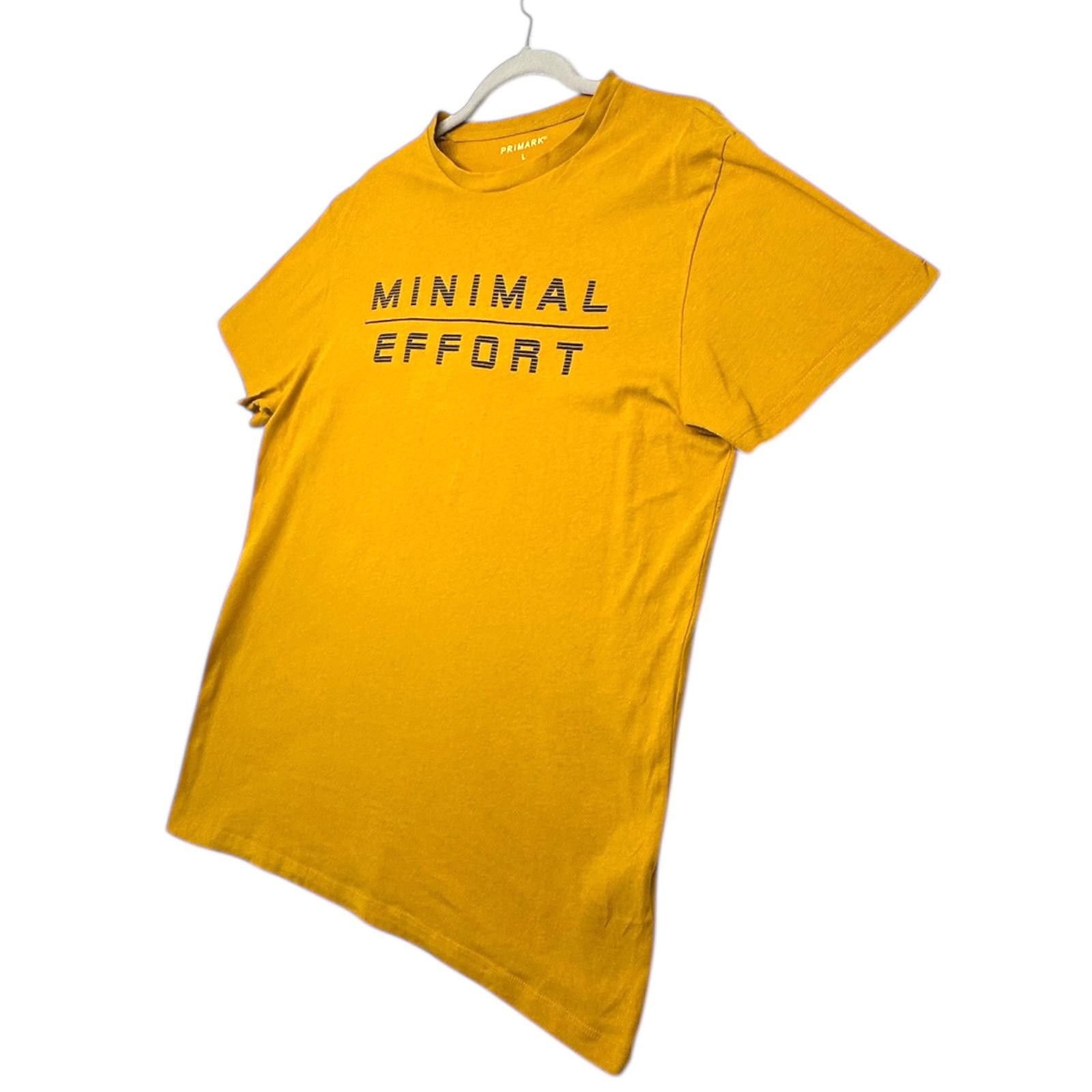 Primark Primark T-Shirt Men's UK Size L Yellow Minimal Effort Size US L / EU 52-54 / 3 - 3 Thumbnail