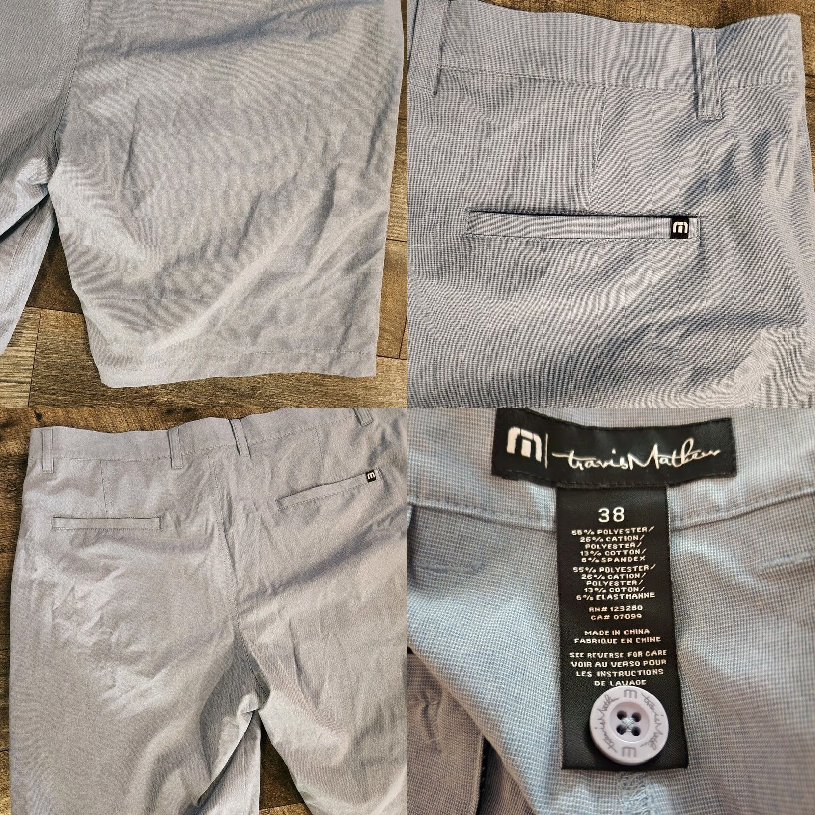 TravisMathew VINTAGE Travis Mathew Golf Shorts Mens 38 Light Blue Performance Outdoors Flat Front Size US 38 / EU 54 - 8 Thumbnail