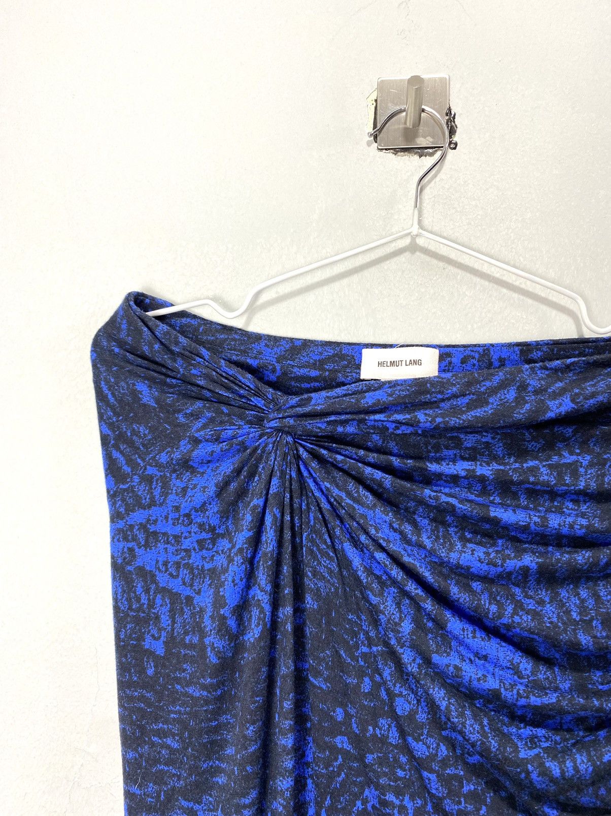 Other Rare! Helmut Lang Black Blue Printed Skirt Dress Size S / US 4 / IT 40 - 4 Thumbnail
