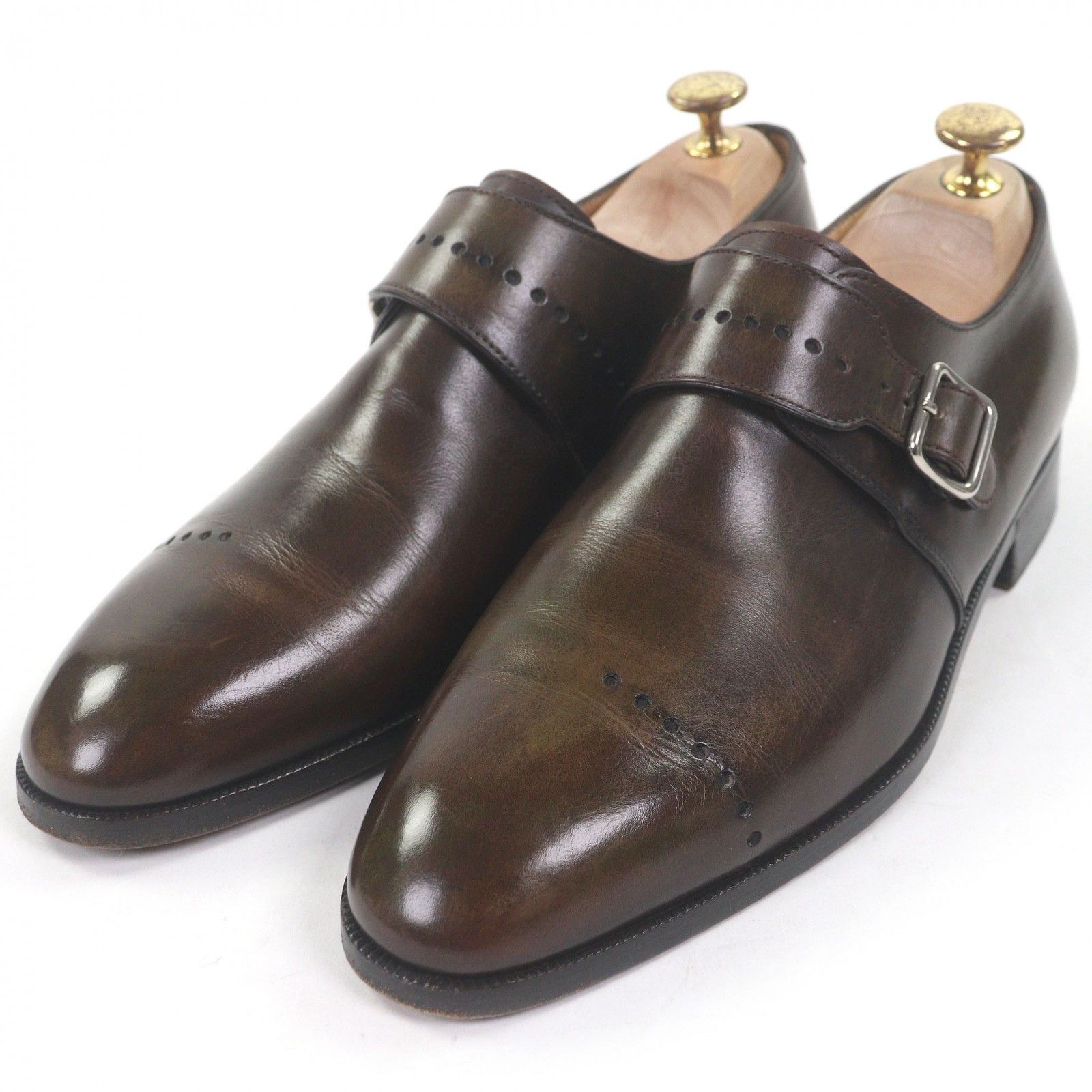Berluti Berluti Berluti Leather Monk Strap Shoes Leather Shoes DUTY FREE for USA Size ONE SIZE - 1 Thumbnail