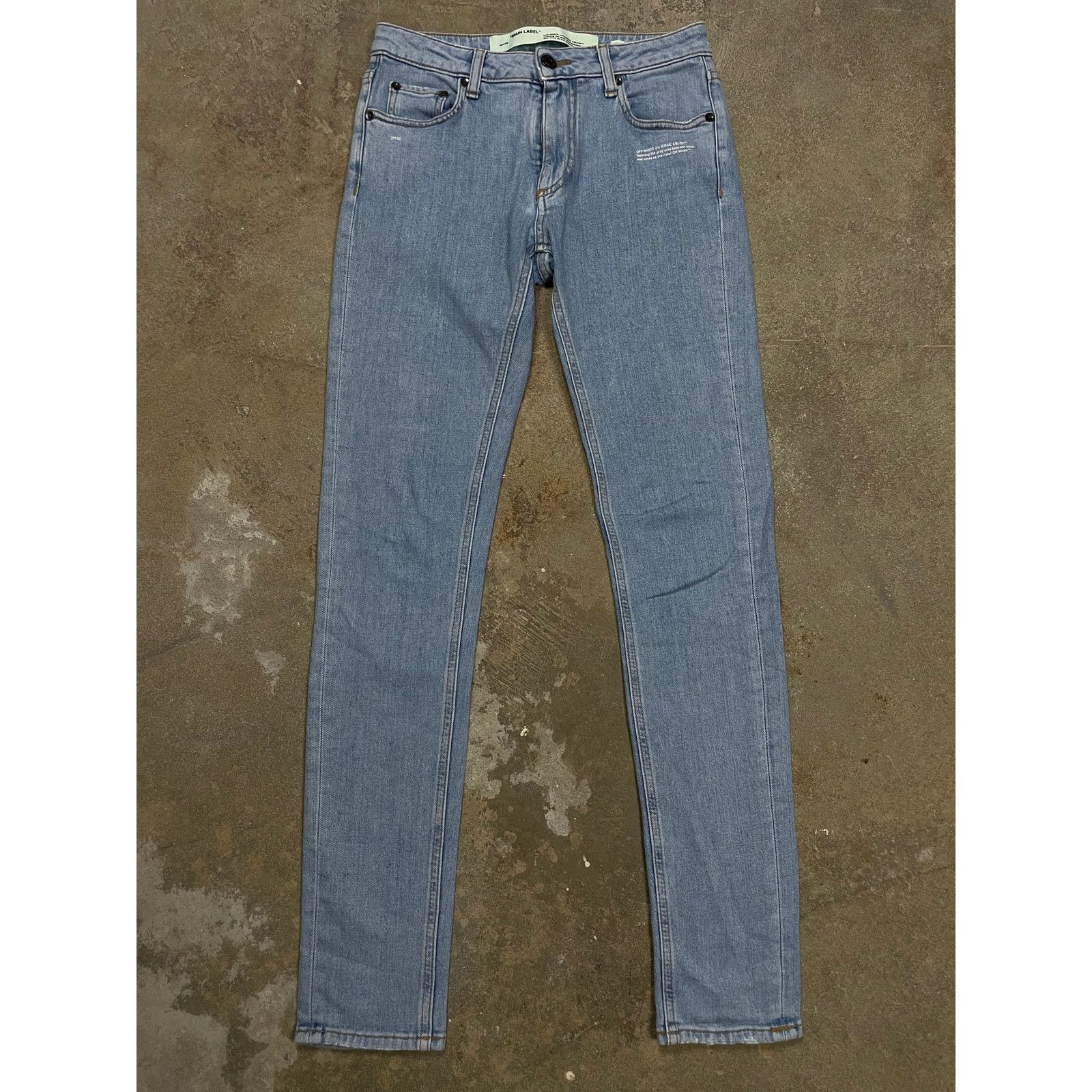 Off-White Off-White Jeans Light Wash Baby Blue 26 Used Size US 26 / EU 42 - 1 Thumbnail