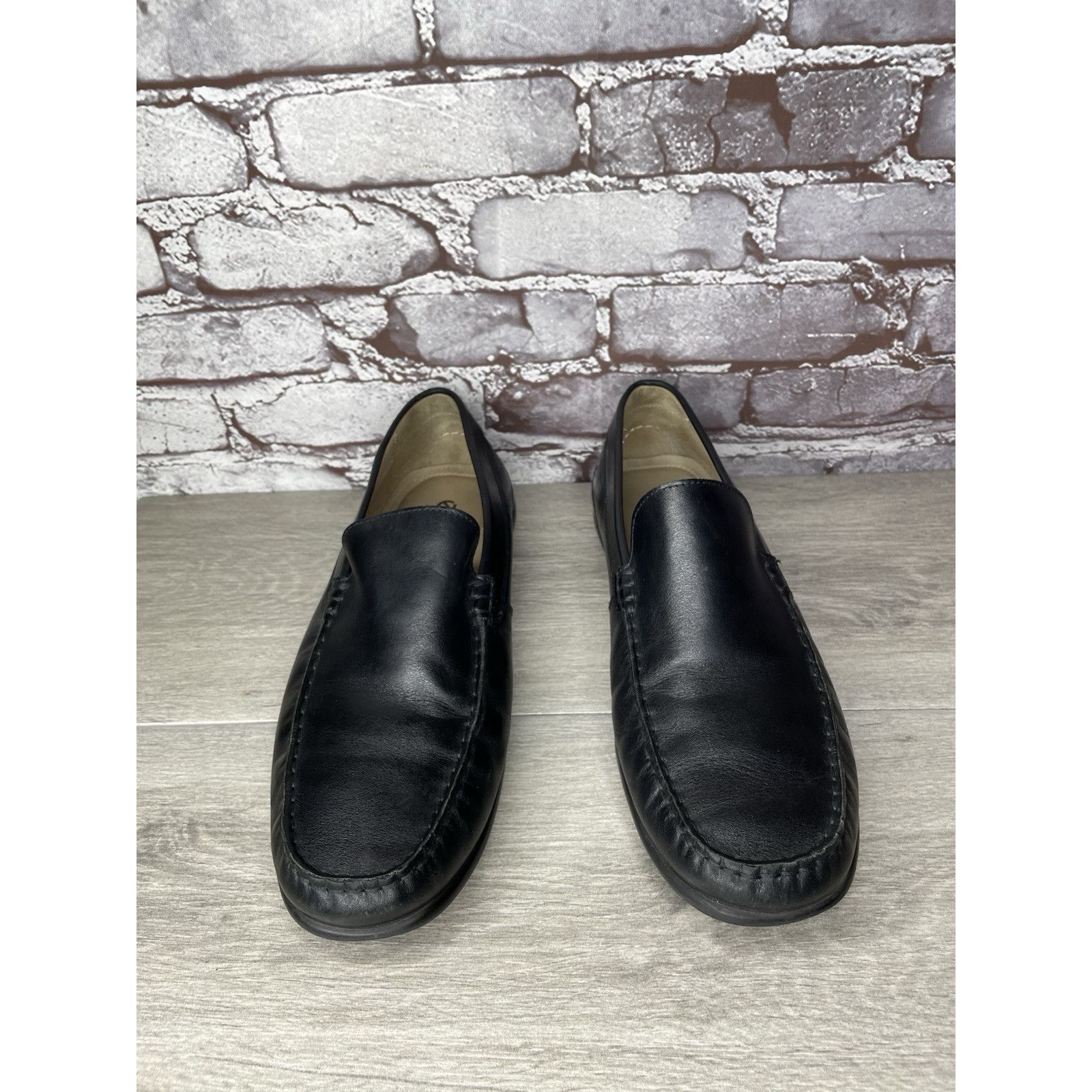 Ecco ECCO Black Leather Driving Loafers Mens Size 44 US 10-10.5 C Size US 11 / EU 44 - 22 Thumbnail