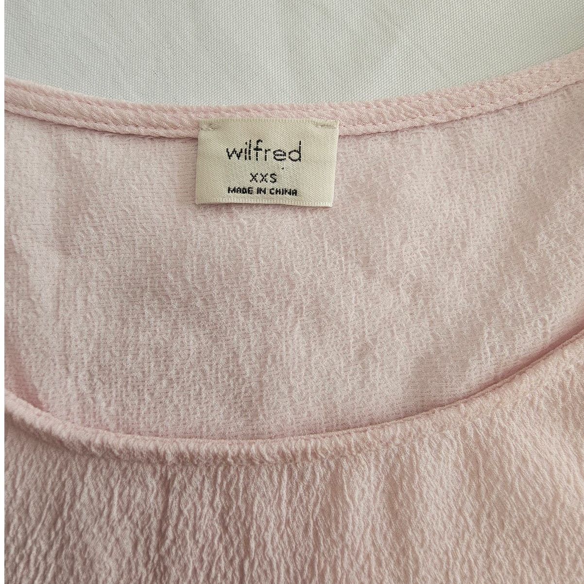 Aritzia EUC Wilfred Aritzia Light Pink S/S Macee Peplum Blouse XXS Size XXS / US 00 / IT 34 - 9 Thumbnail