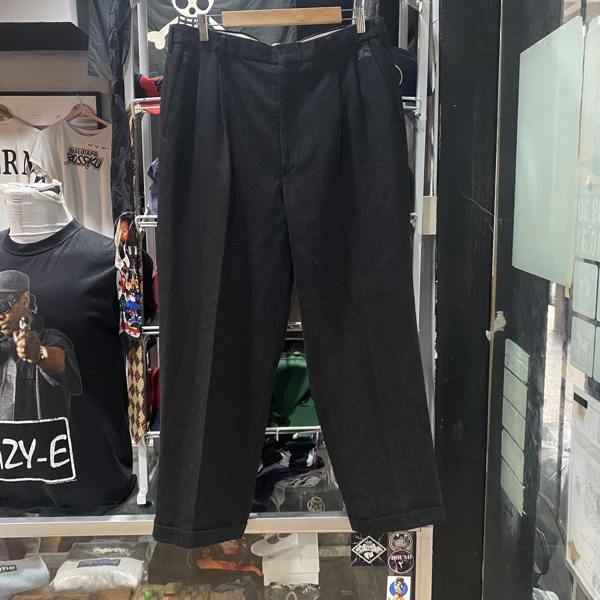 Burberry × Burberry Prorsum 💥Vintage Burberrys Of London Black Trouser Pants Like New Size US 36 / EU 52 - 2 Thumbnail
