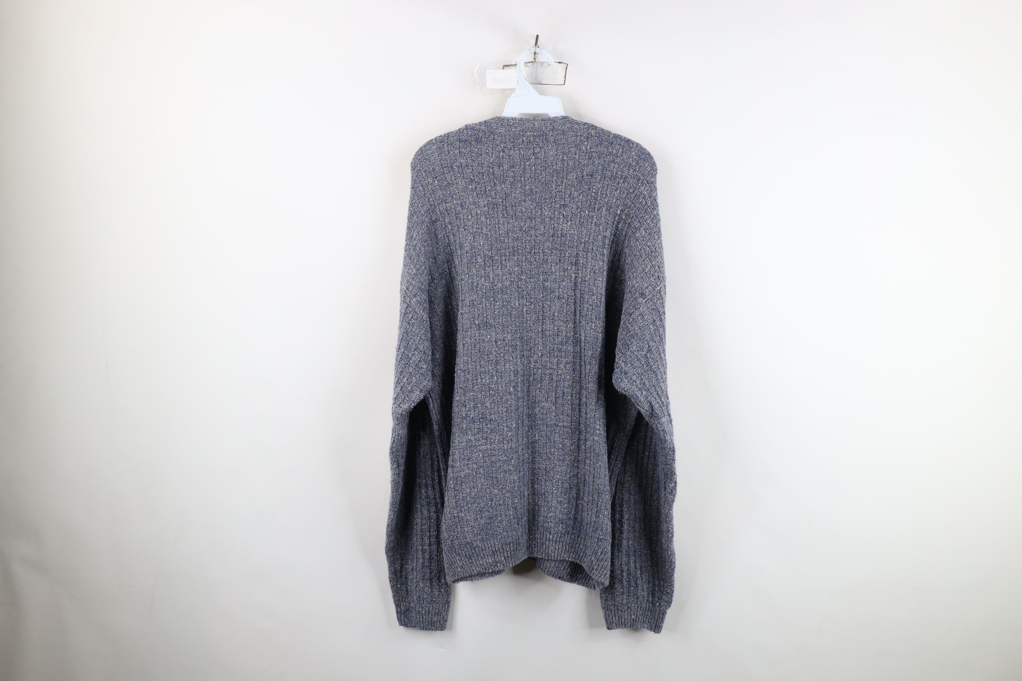 Vintage Vintage 90s Streetwear Blend Ribbed Knit Henley Sweater Size US L / EU 52-54 / 3 - 7 Thumbnail