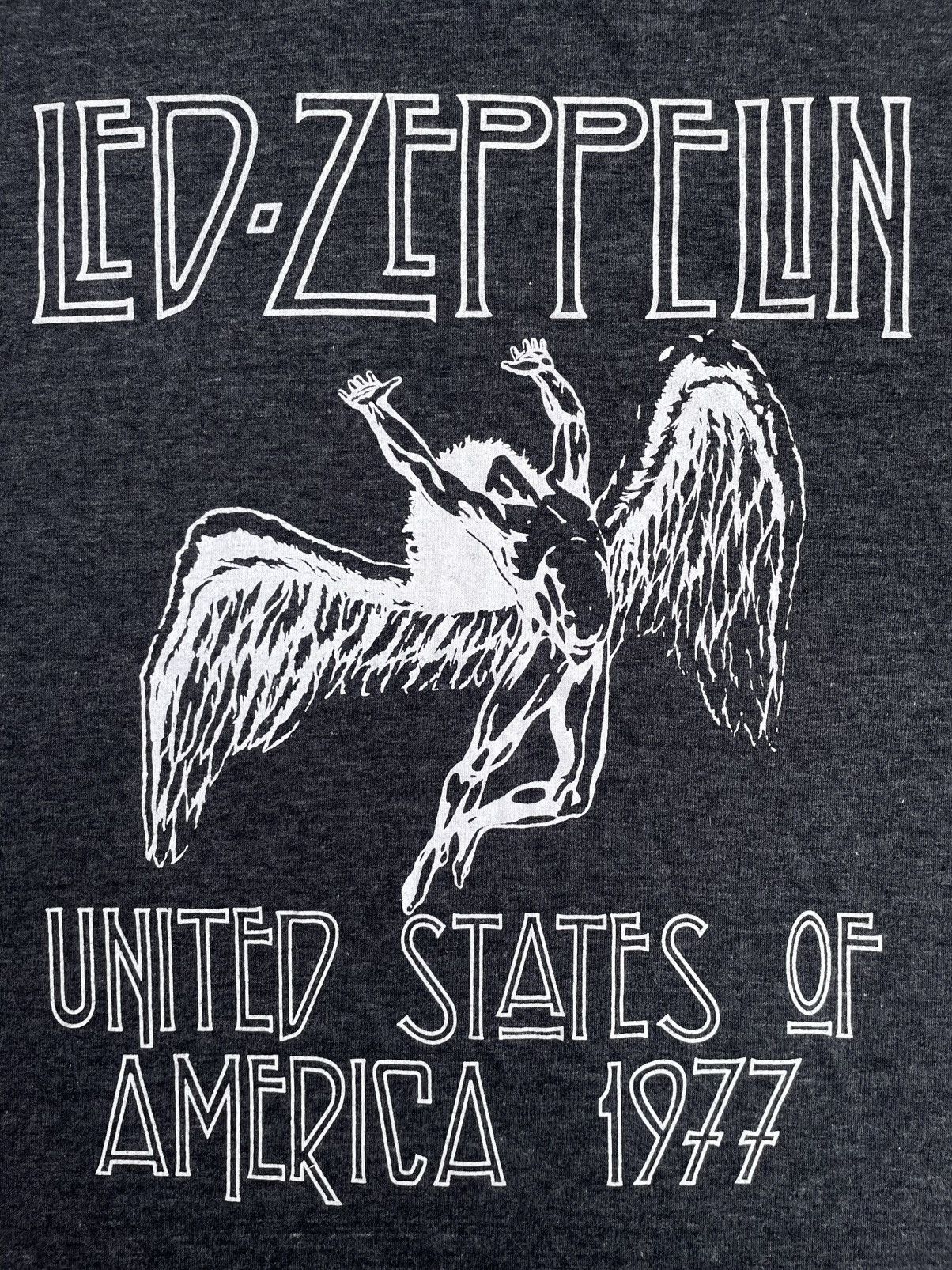 Led Zeppelin 1990s Double Stitch: Led Zeppelin, North American Tour 1977 Size US XL / EU 56 / 4 - 7 Thumbnail