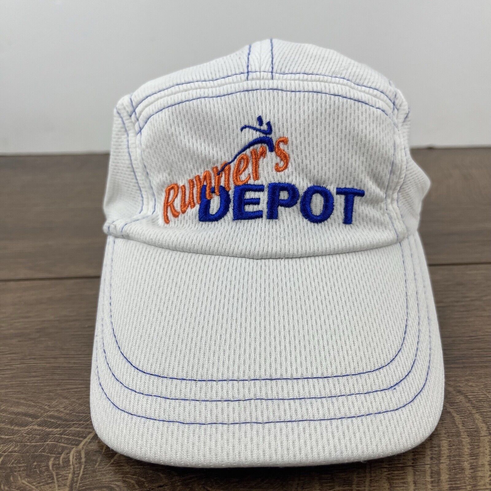 Other Runners Depot Hat Running Hat White Adjustable Hat White Adu Size ONE SIZE - 5 Thumbnail