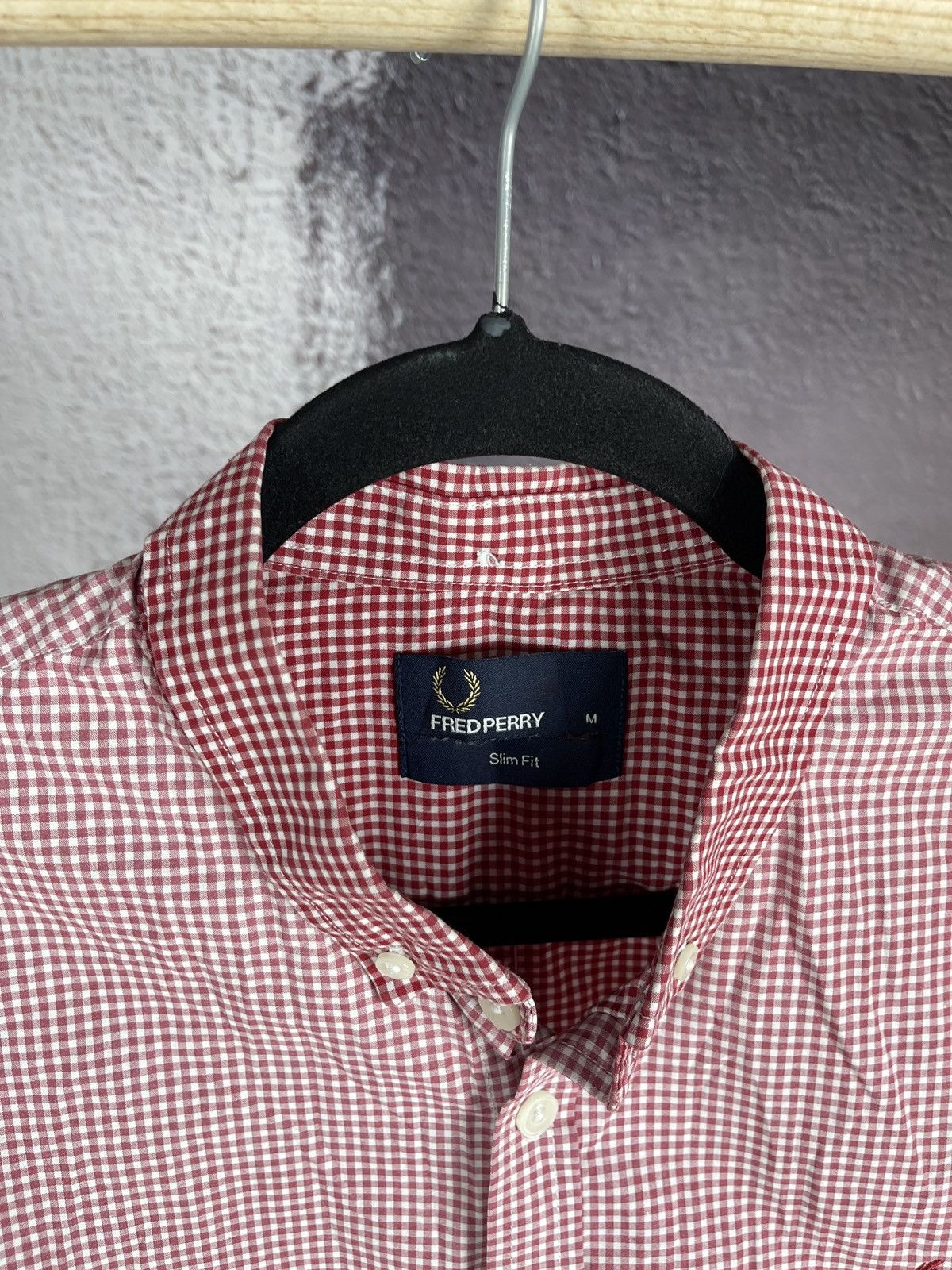 Fred Perry Fred Perry red checkered long sleeve shirt Size US M / EU 48-50 / 2 - 5 Thumbnail
