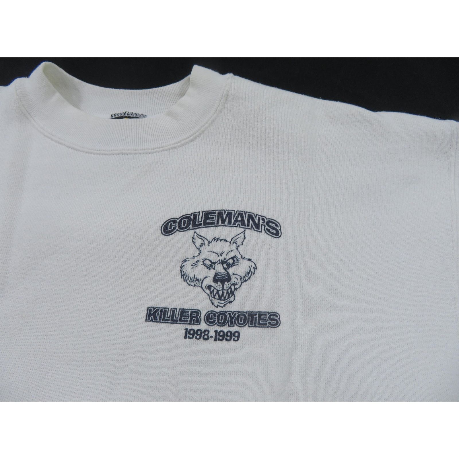 Other Coleman's Killer Coyotes Double White Sweatshirt Sz S 1990s Size US S / EU 44-46 / 1 - 4 Thumbnail